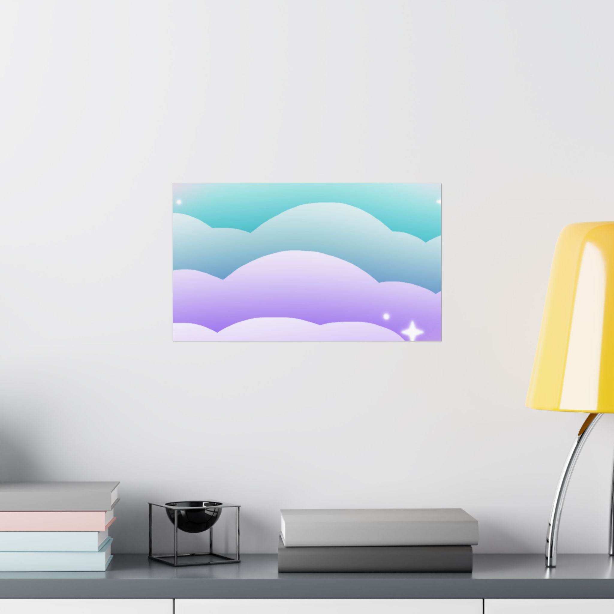 Cloudscape Matte Horizontal Posters - Esmeralda Ecostore