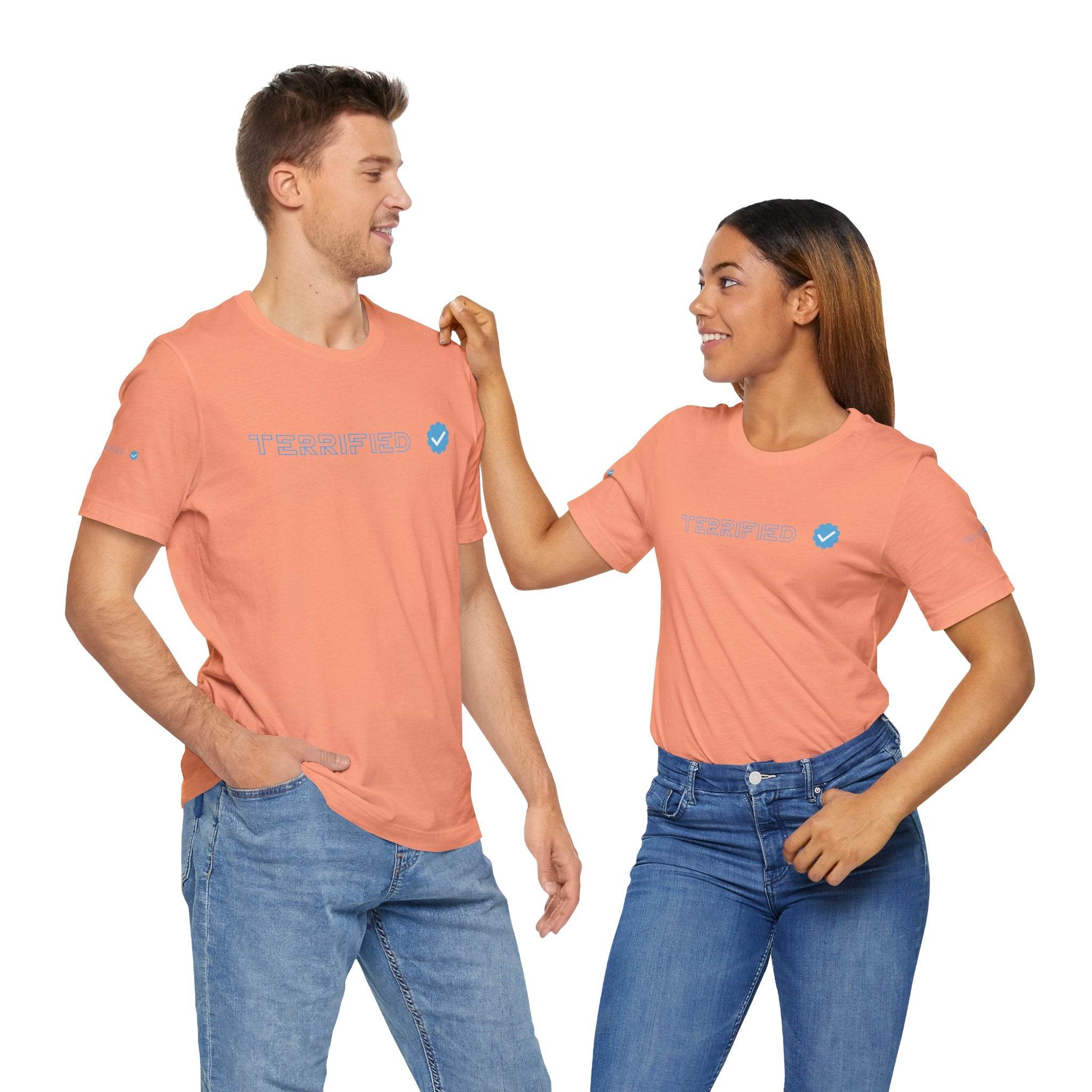 Terrified Unisex Jersey Short Sleeve Tee - Esmeralda Ecostore