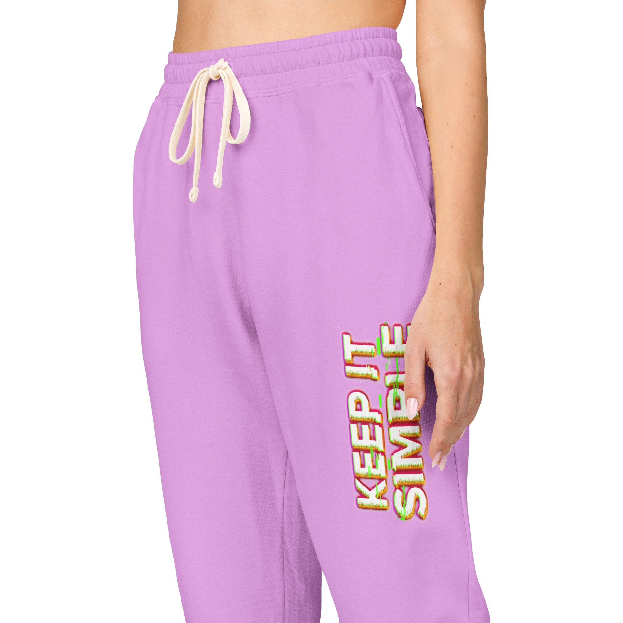 Keep It Simple Eco-Friendly Unisex Garment-Dyed Fleece Sweatpants