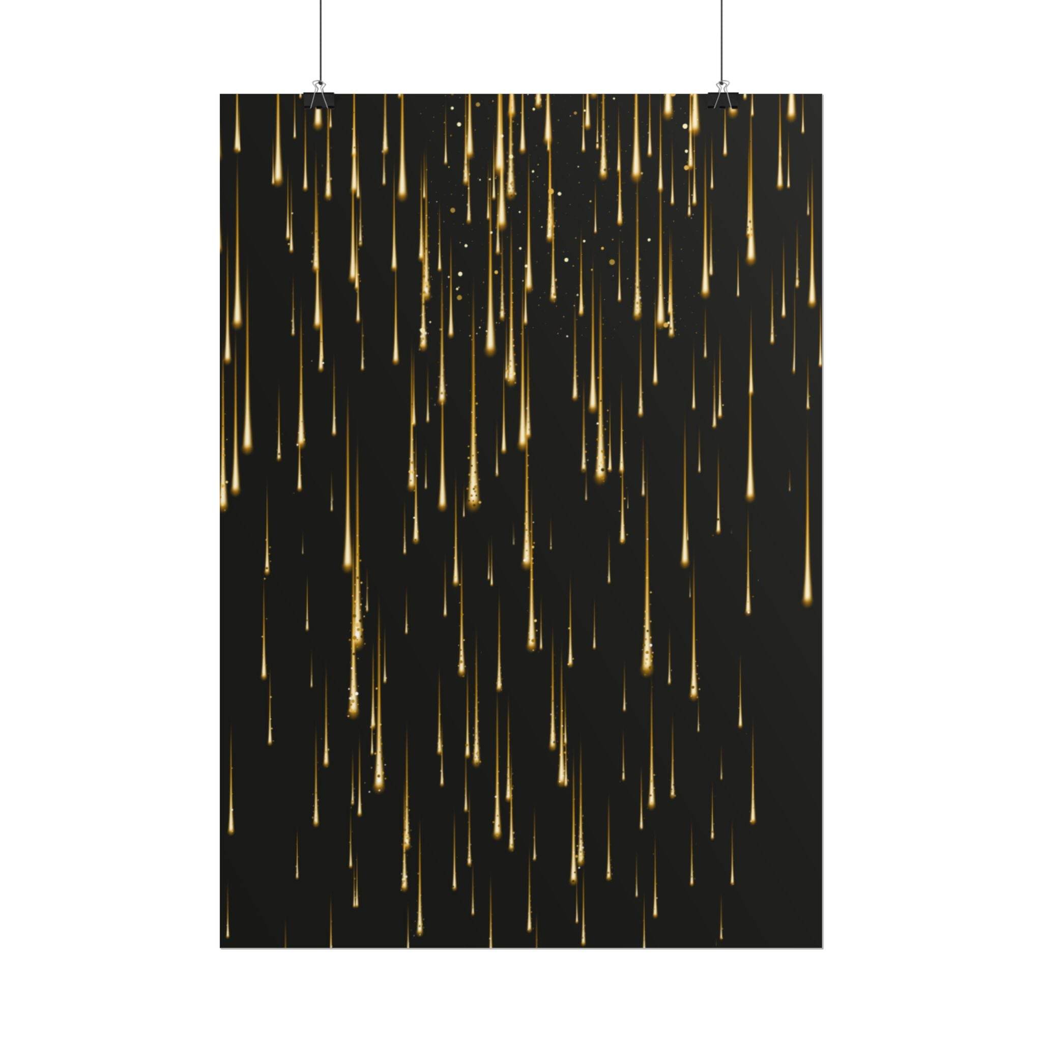 Golden Rain Rolled Posters - Posters - Esmeralda Ecostore