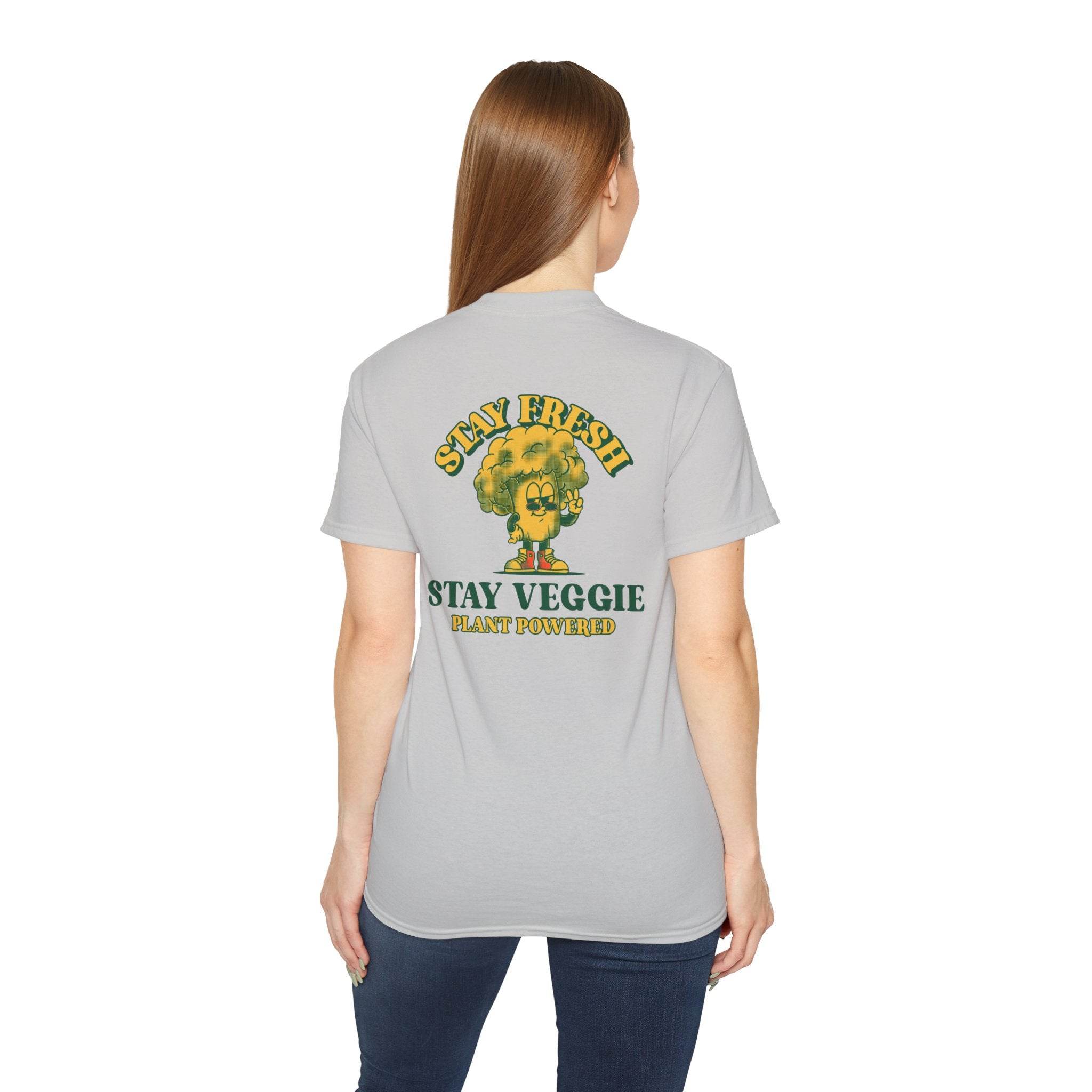 Stay Veggie Unisex Ultra Cotton Tee - Esmeralda Ecostore