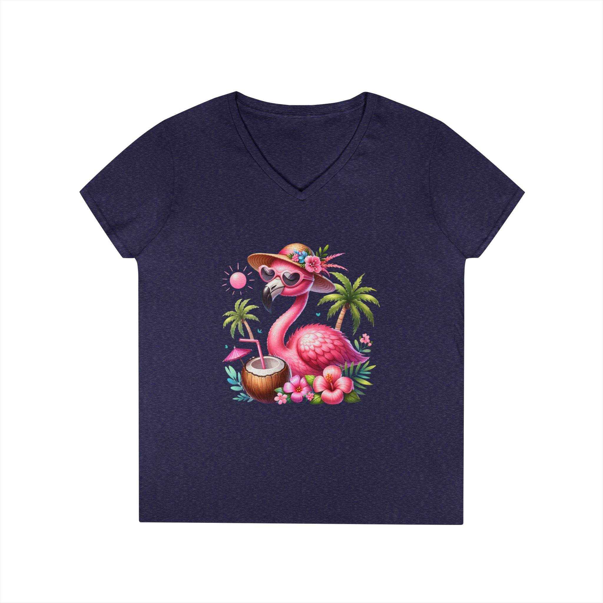 Tropical Chill Ladies's V-Neck T-Shirt - Esmeralda Ecostore