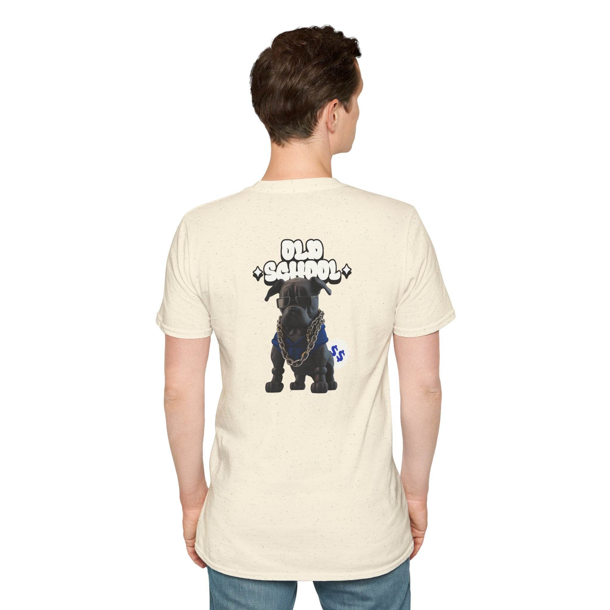Old School Dog Unisex Softstyle T-Shirt - Esmeralda Ecostore