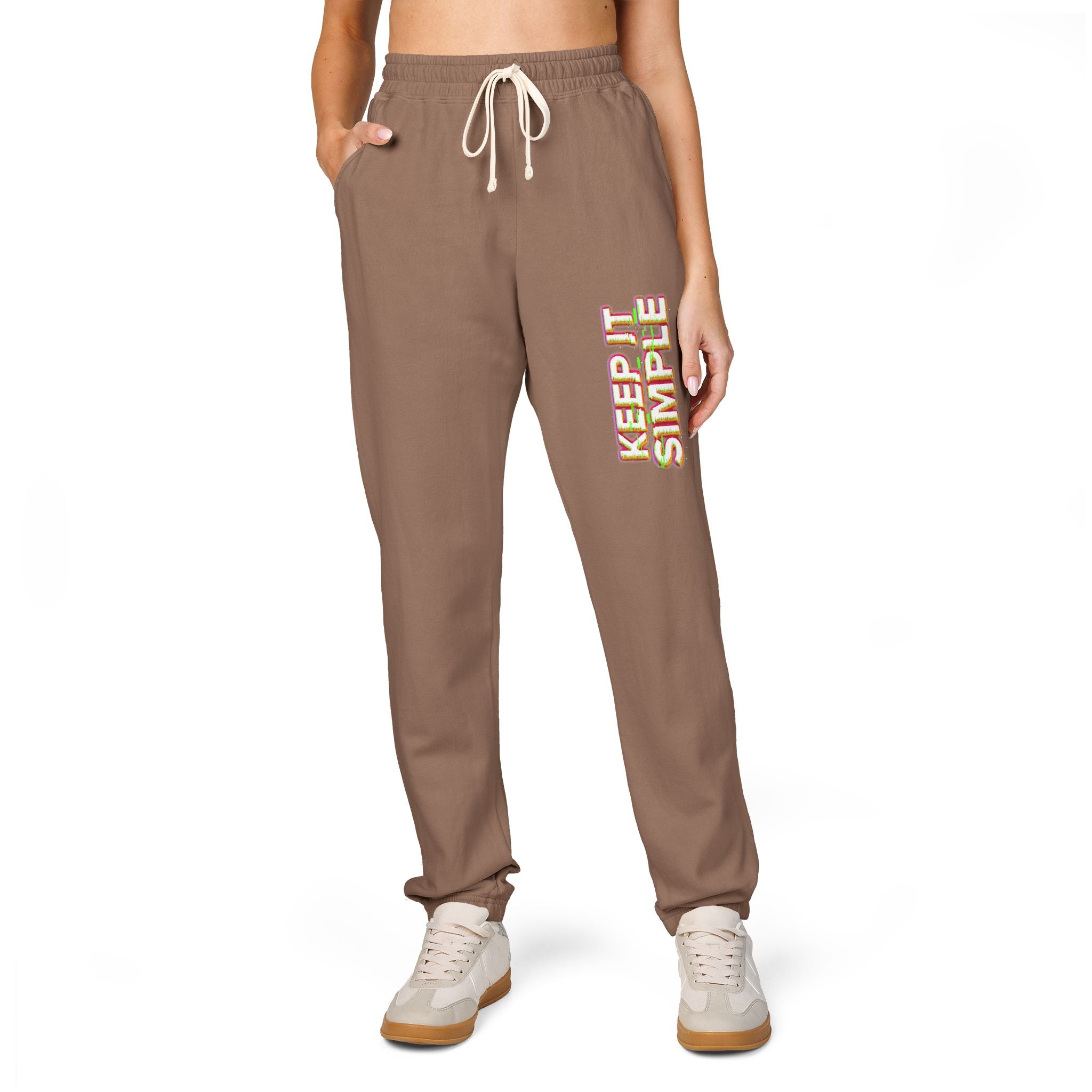Keep It Simple Eco-Friendly Unisex Garment-Dyed Fleece Sweatpants