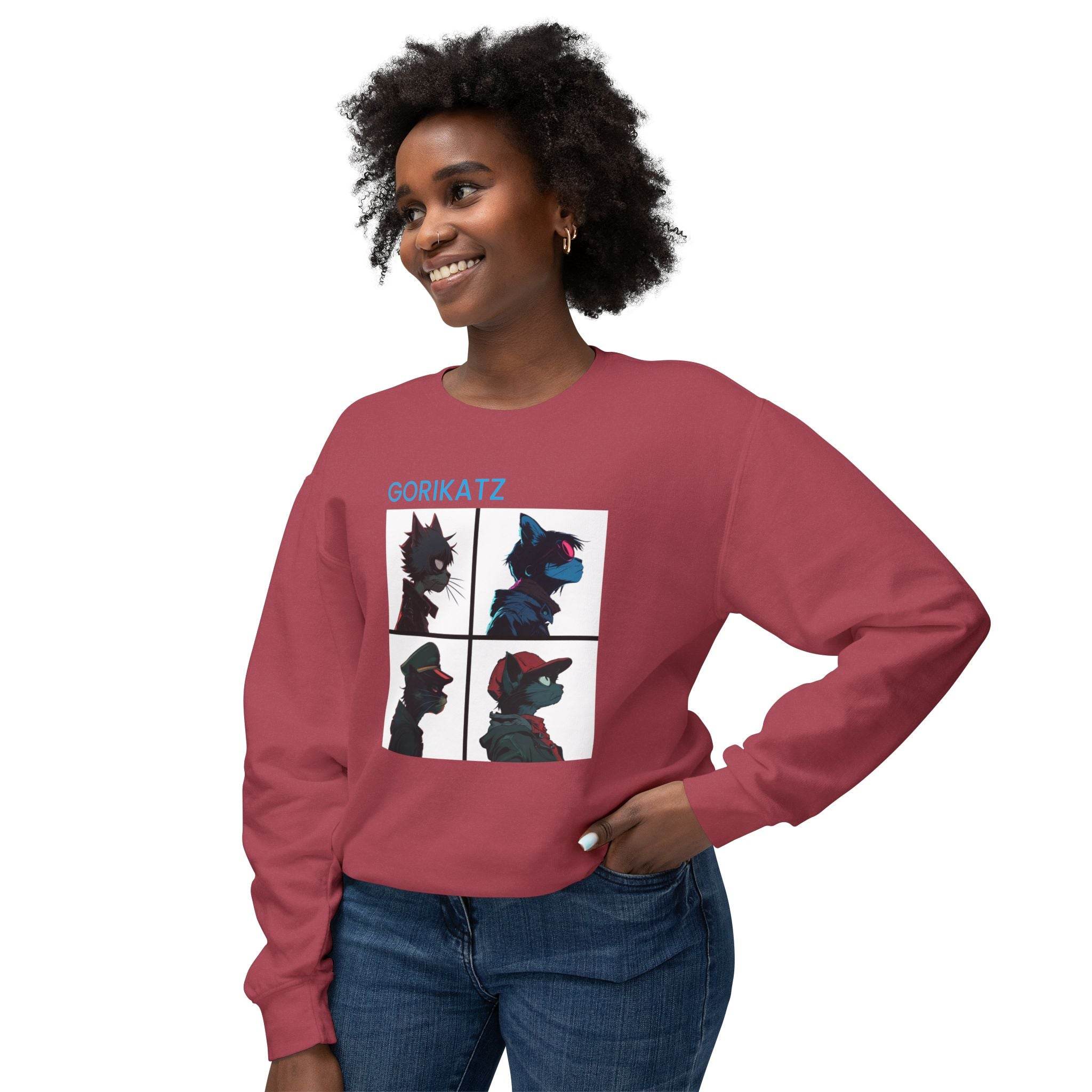 Gorikatz Unisex Lightweight Crewneck Sweatshirt - Esmeralda Ecostore