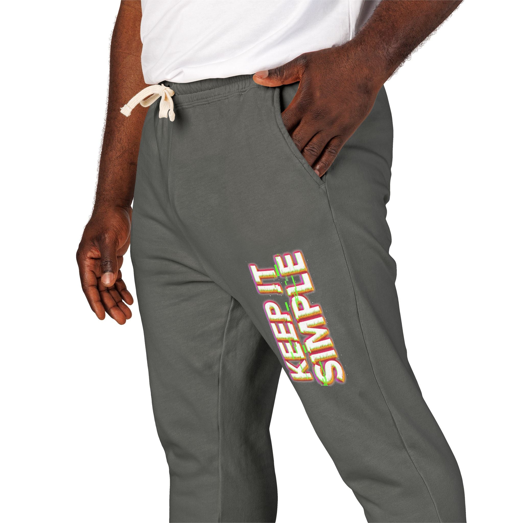 Keep It Simple Eco-Friendly Unisex Garment-Dyed Fleece Sweatpants