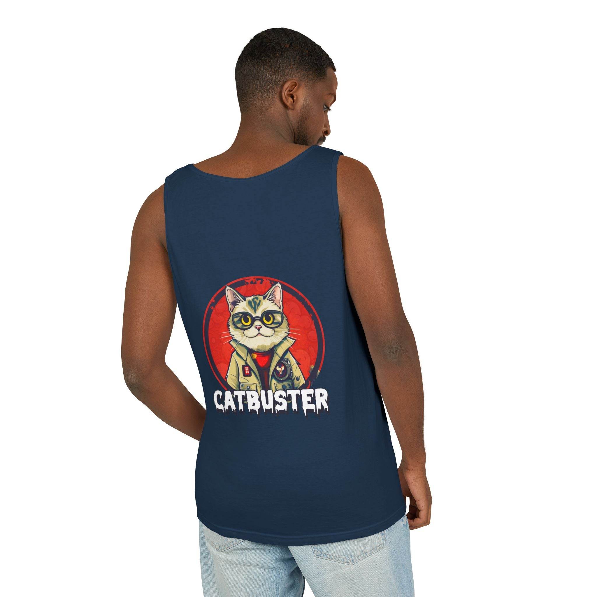 Catbuster Unisex Garment-Dyed Tank Top - Esmeralda Ecostore