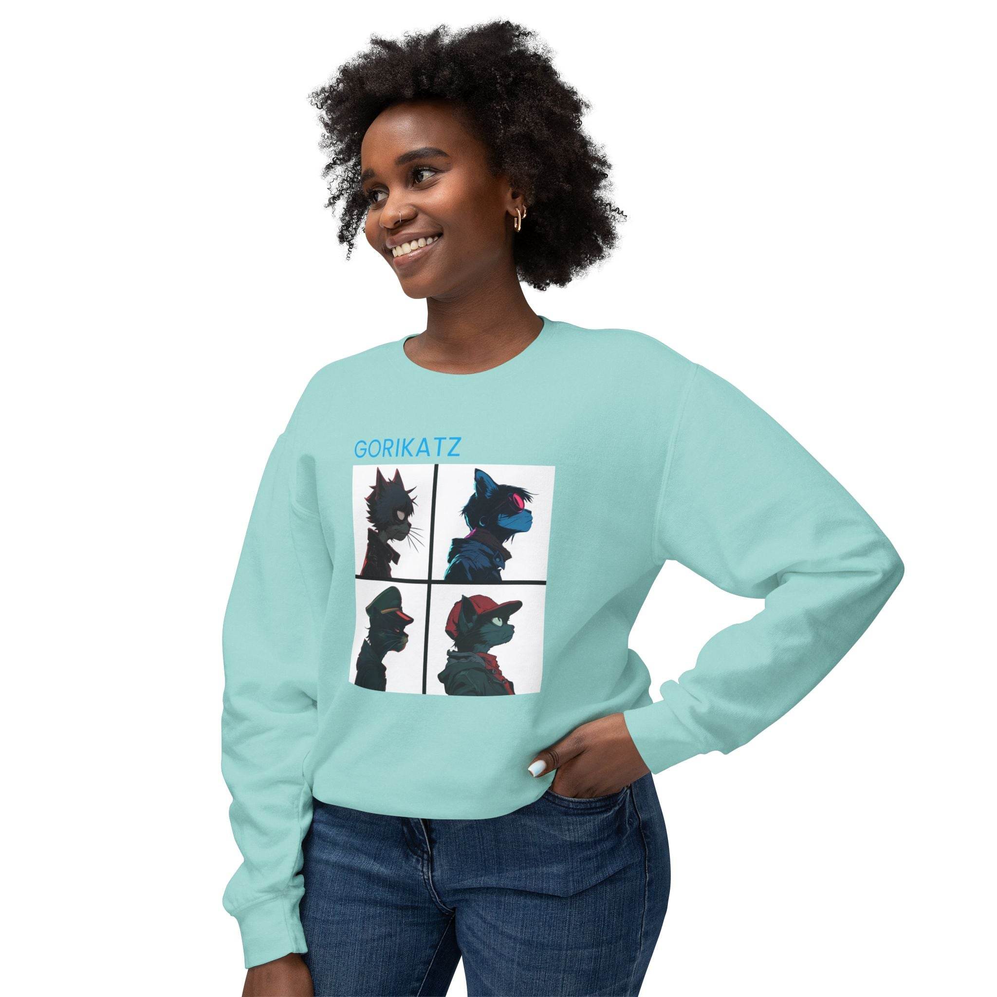 Gorikatz Unisex Lightweight Crewneck Sweatshirt - Esmeralda Ecostore