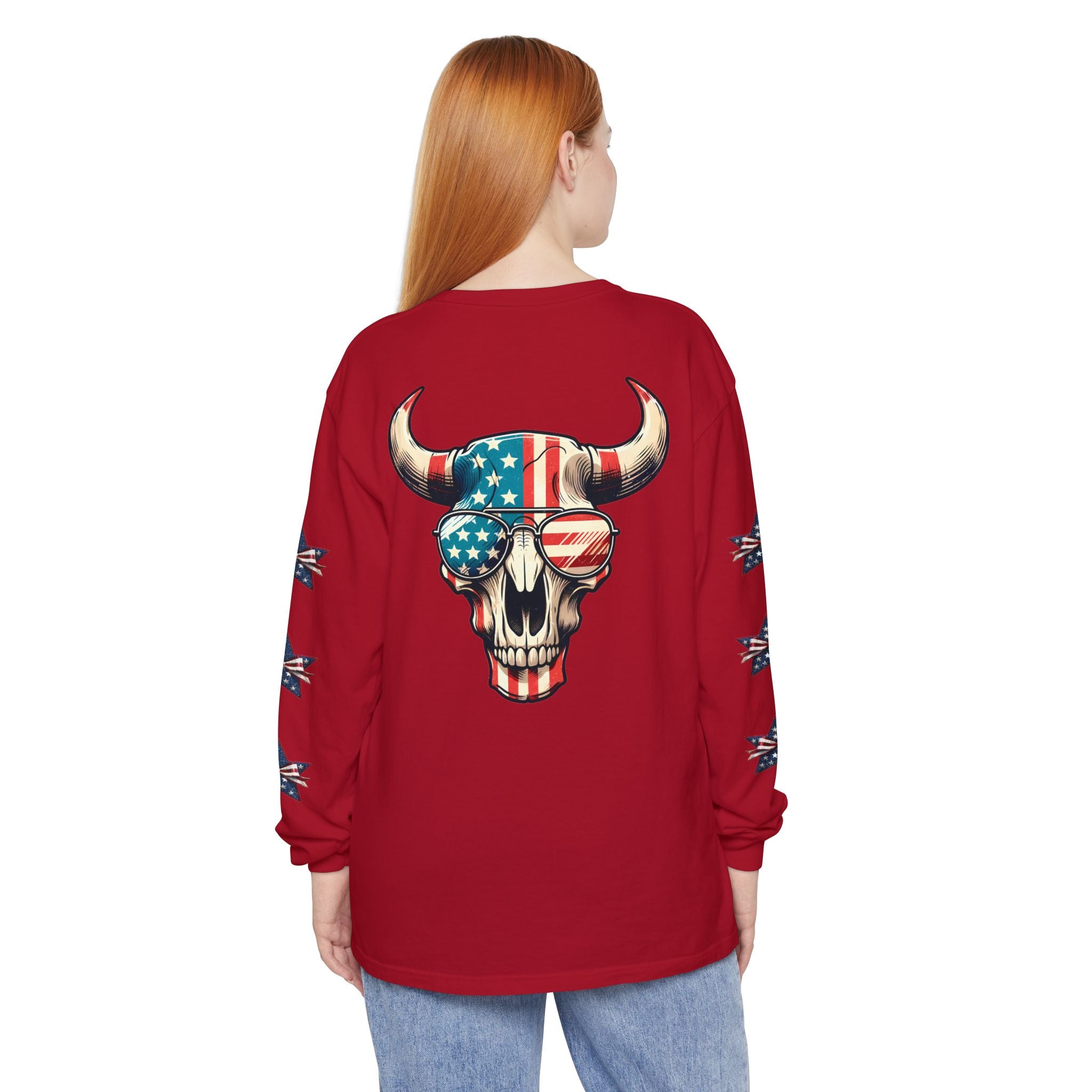 Liberty Horns Unisex Garment-Dyed Long Sleeve T-Shirt