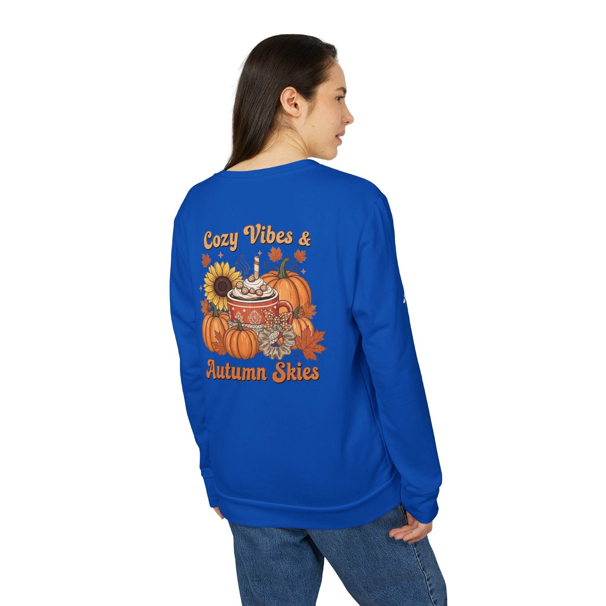 Cozy Autumn Adidas Unisex Fleece Crewneck Sweatshirt
