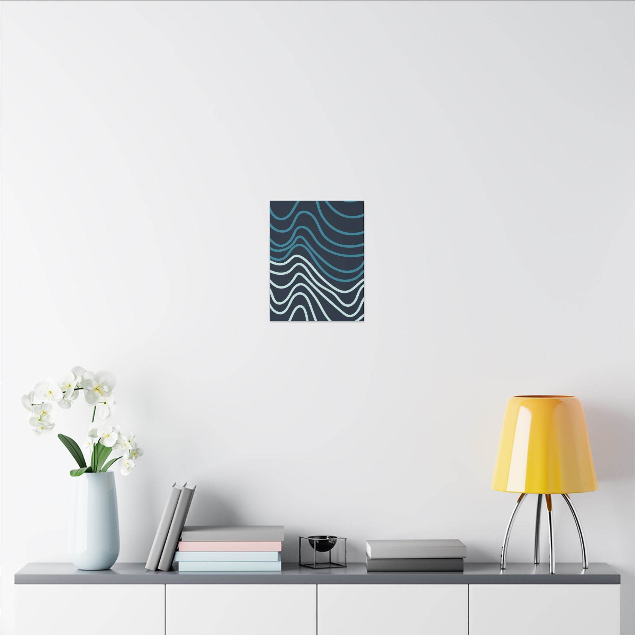 Wiggle Waves Matte Canvas Stretched Multi-Size - Esmeralda Ecostore