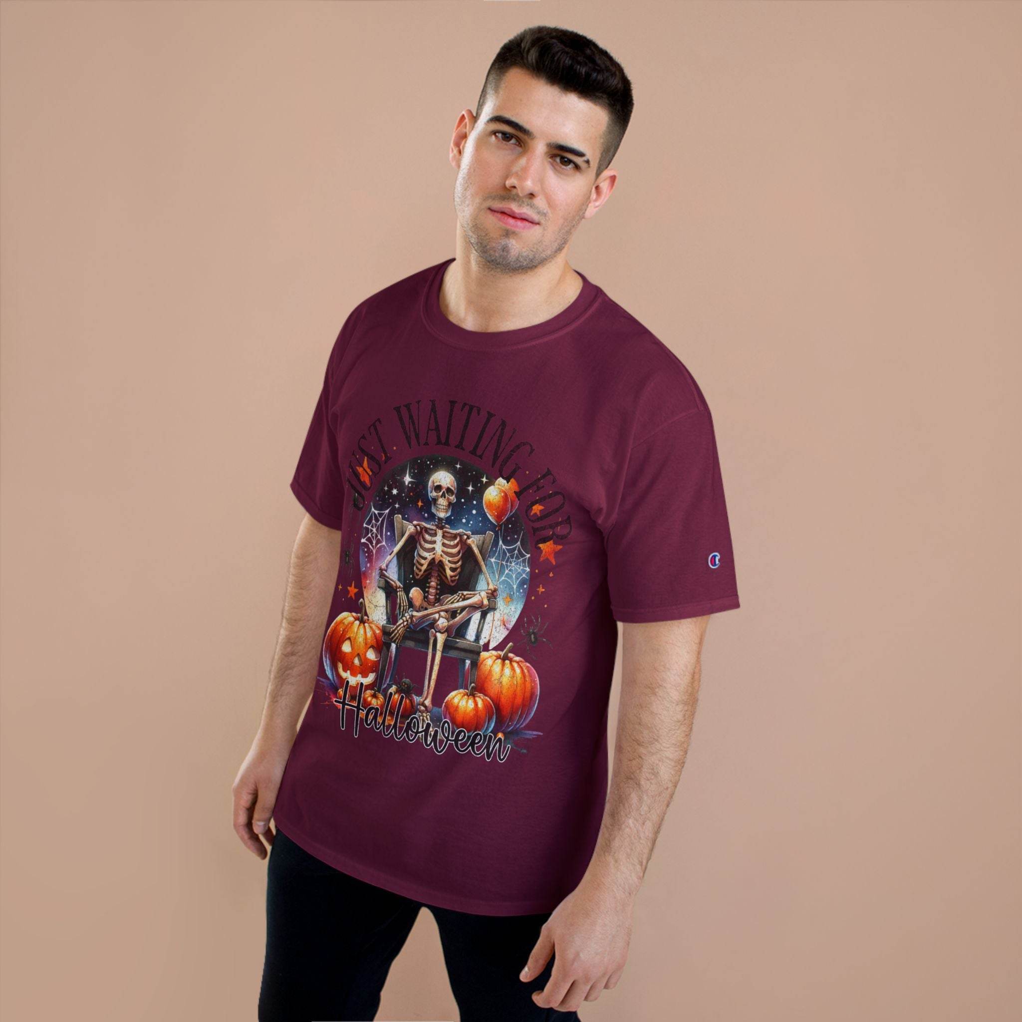 Just Waiting for Halloween Champion T-Shirt - Esmeralda Ecostore