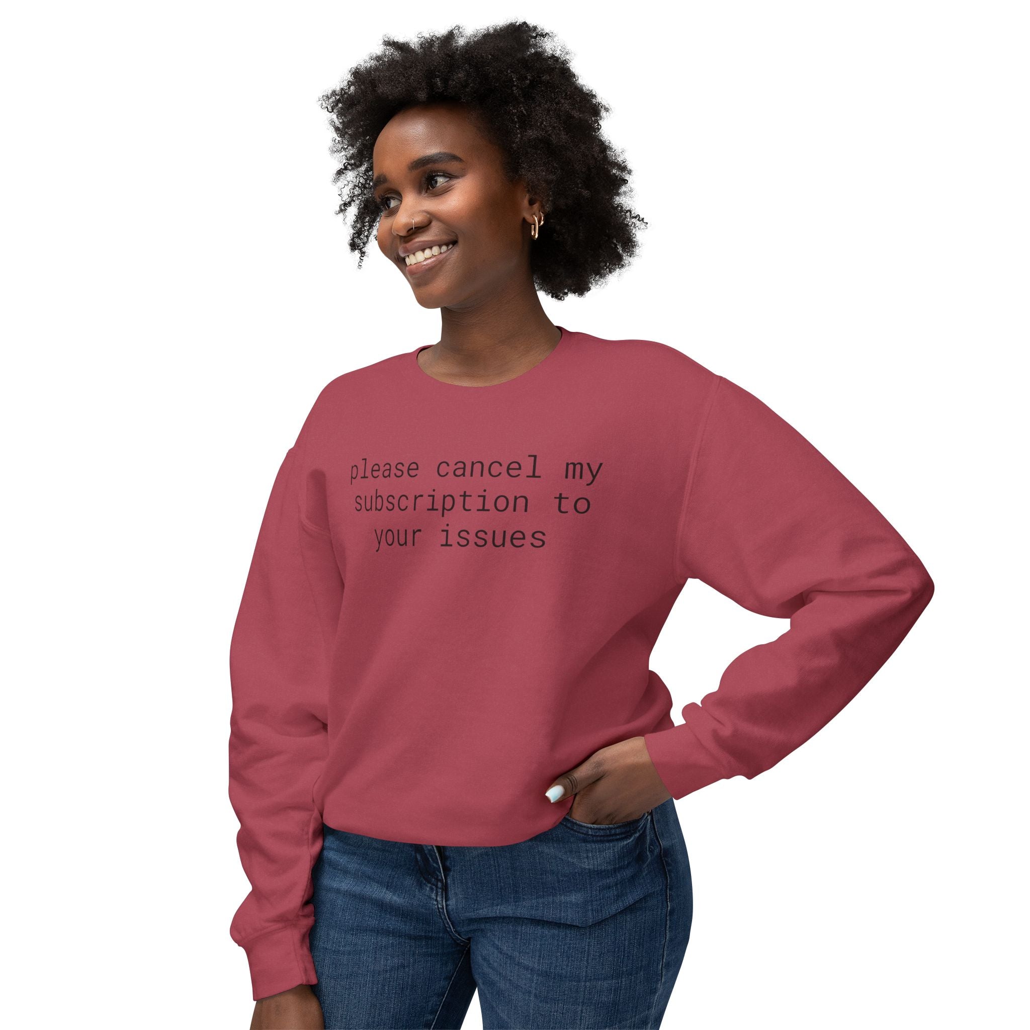 Funny Unisex Lightweight Crewneck Sweatshirt