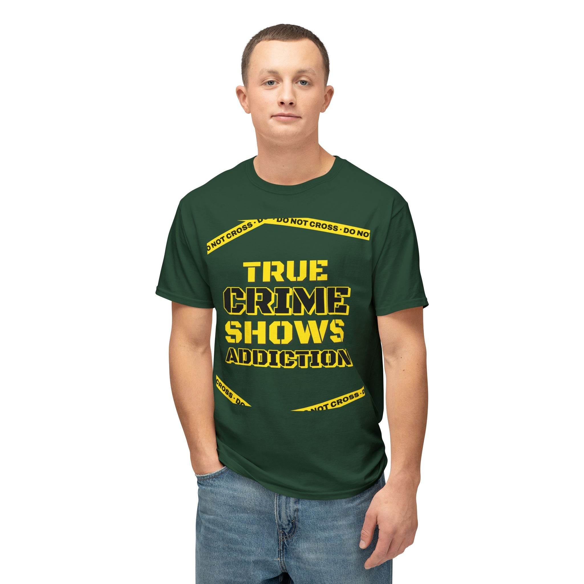 True Crime Shows Addiction Unisex HD Cotton™ T-Shirt - Esmeralda Ecostore