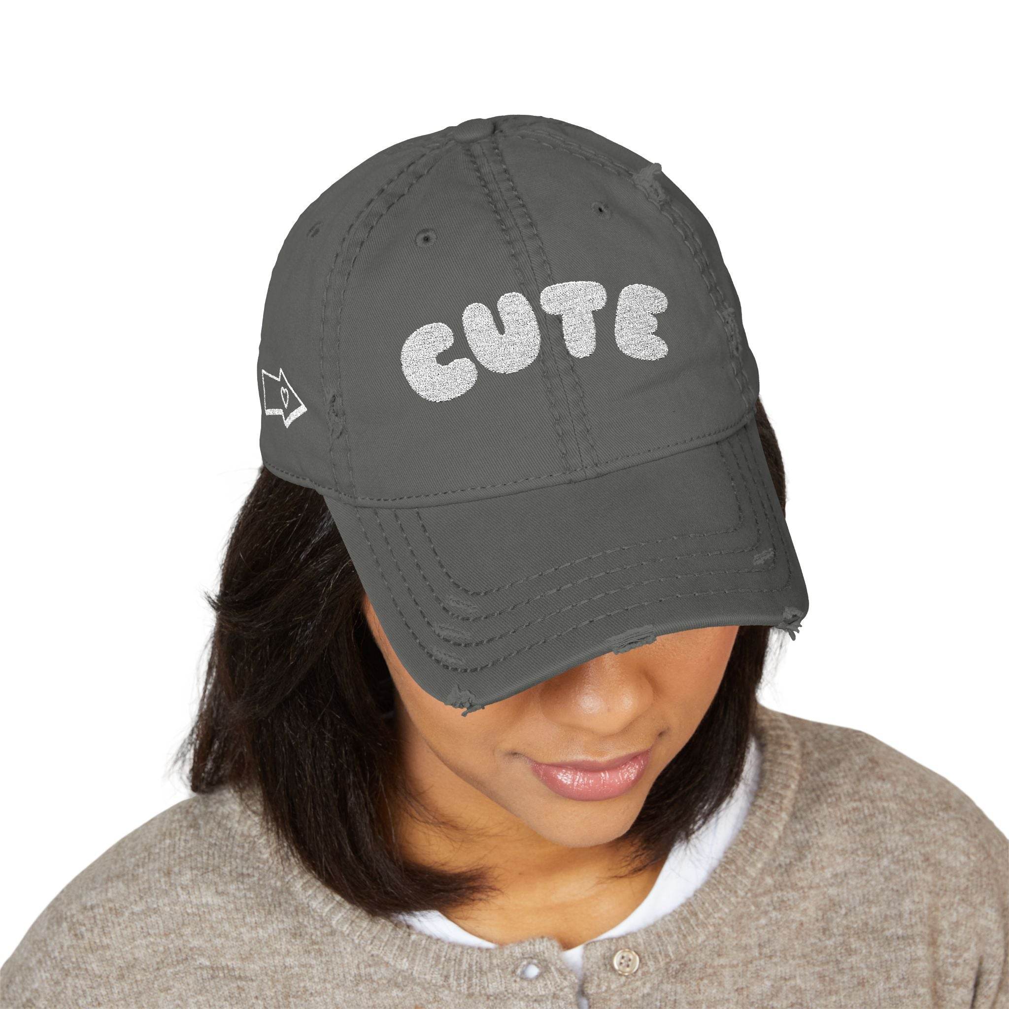 Cute Distressed Dad Hat (Embroidery) - Esmeralda Ecostore