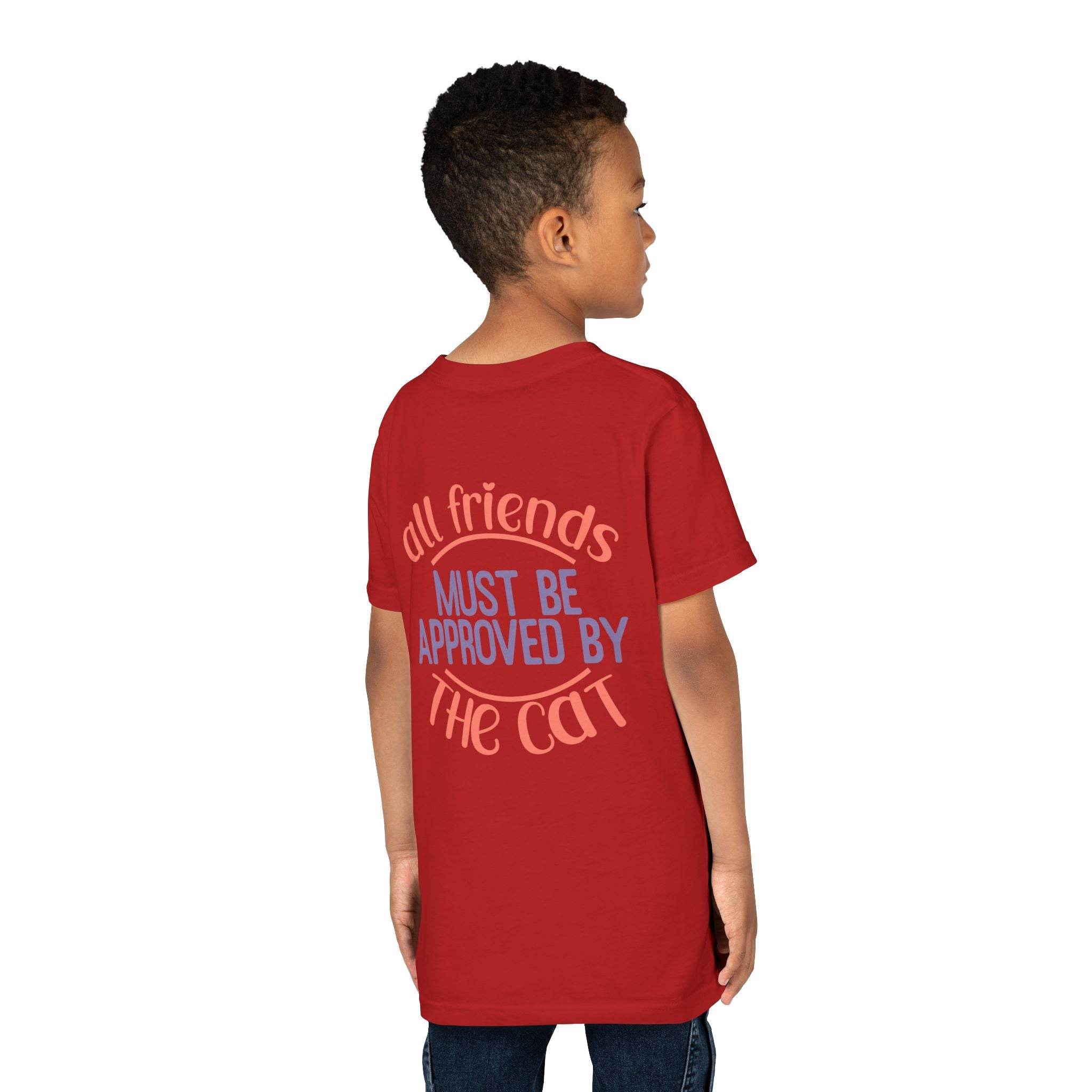 All Friends must be Approved by the Cat Youth Short Sleeve Tee - Esmeralda Ecostore