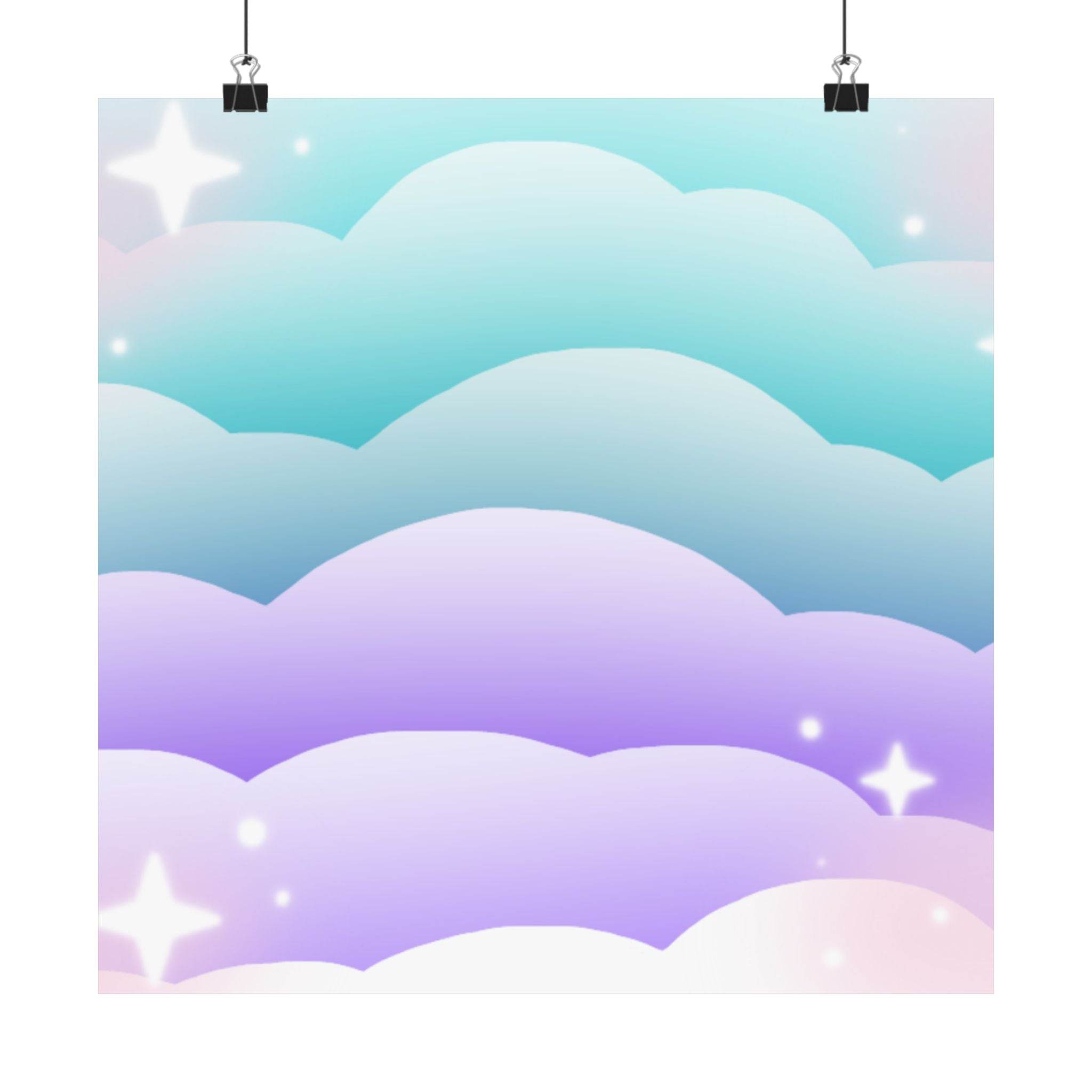 Cloudscape Matte Horizontal Posters - Esmeralda Ecostore