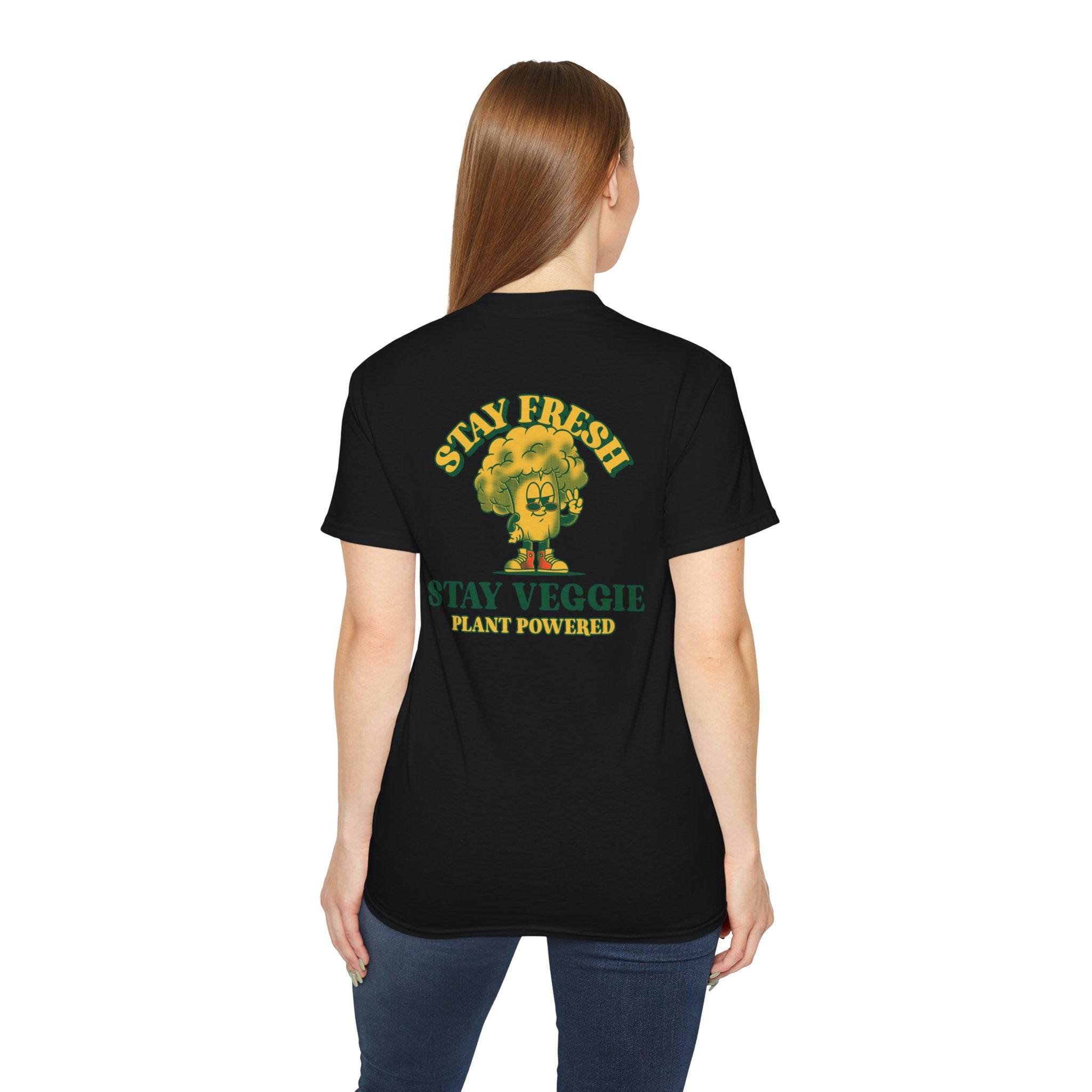 Stay Veggie Unisex Ultra Cotton Tee - Esmeralda Ecostore
