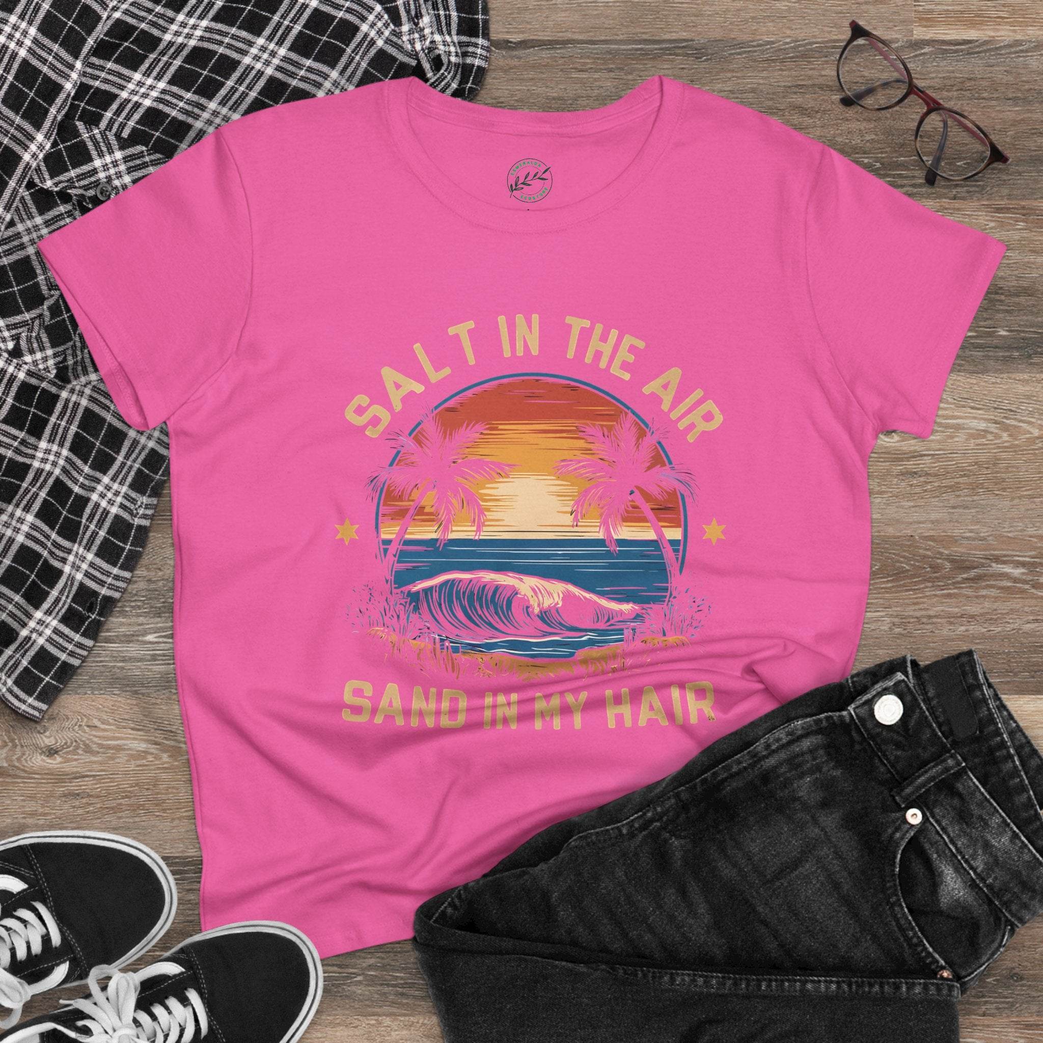 Salt & Sand Women's Midweight Cotton Tee - T-shirts - Esmeralda Ecostore