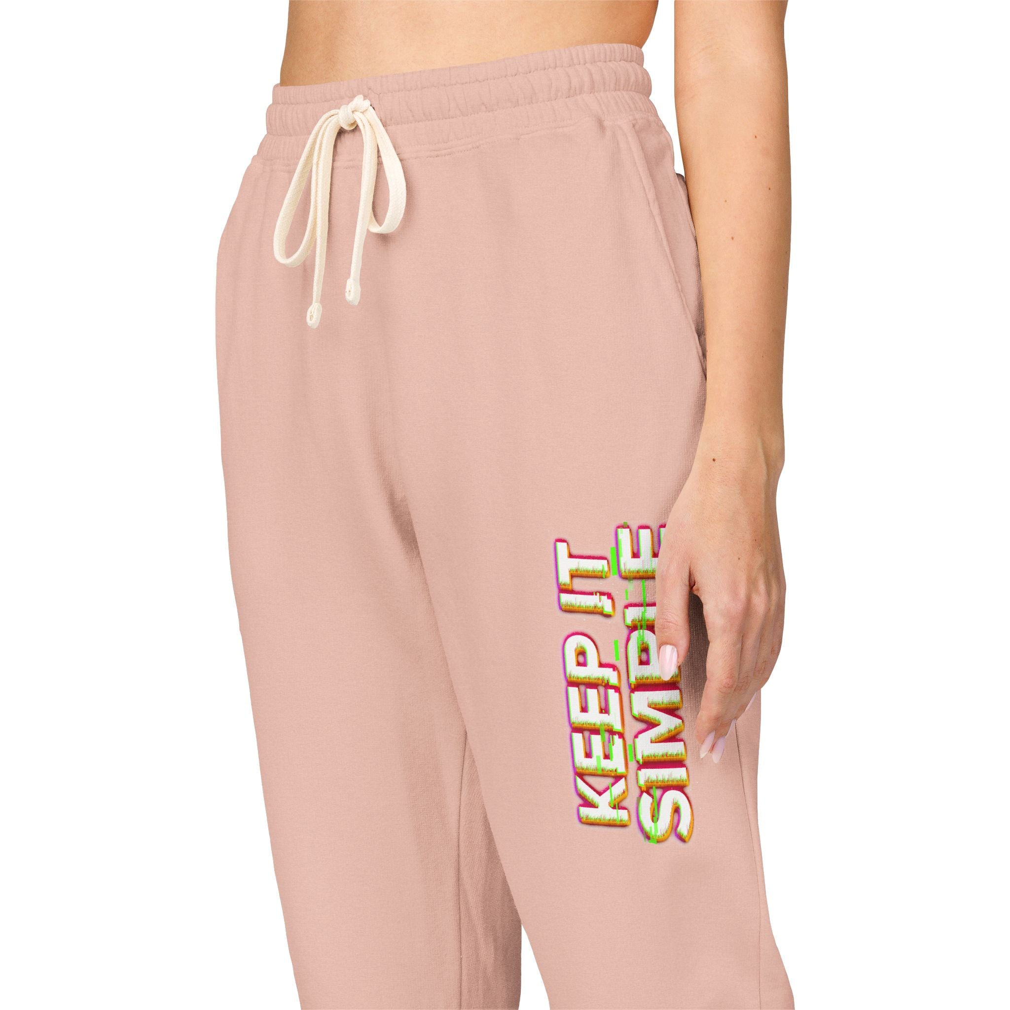 Keep It Simple Eco-Friendly Unisex Garment-Dyed Fleece Sweatpants