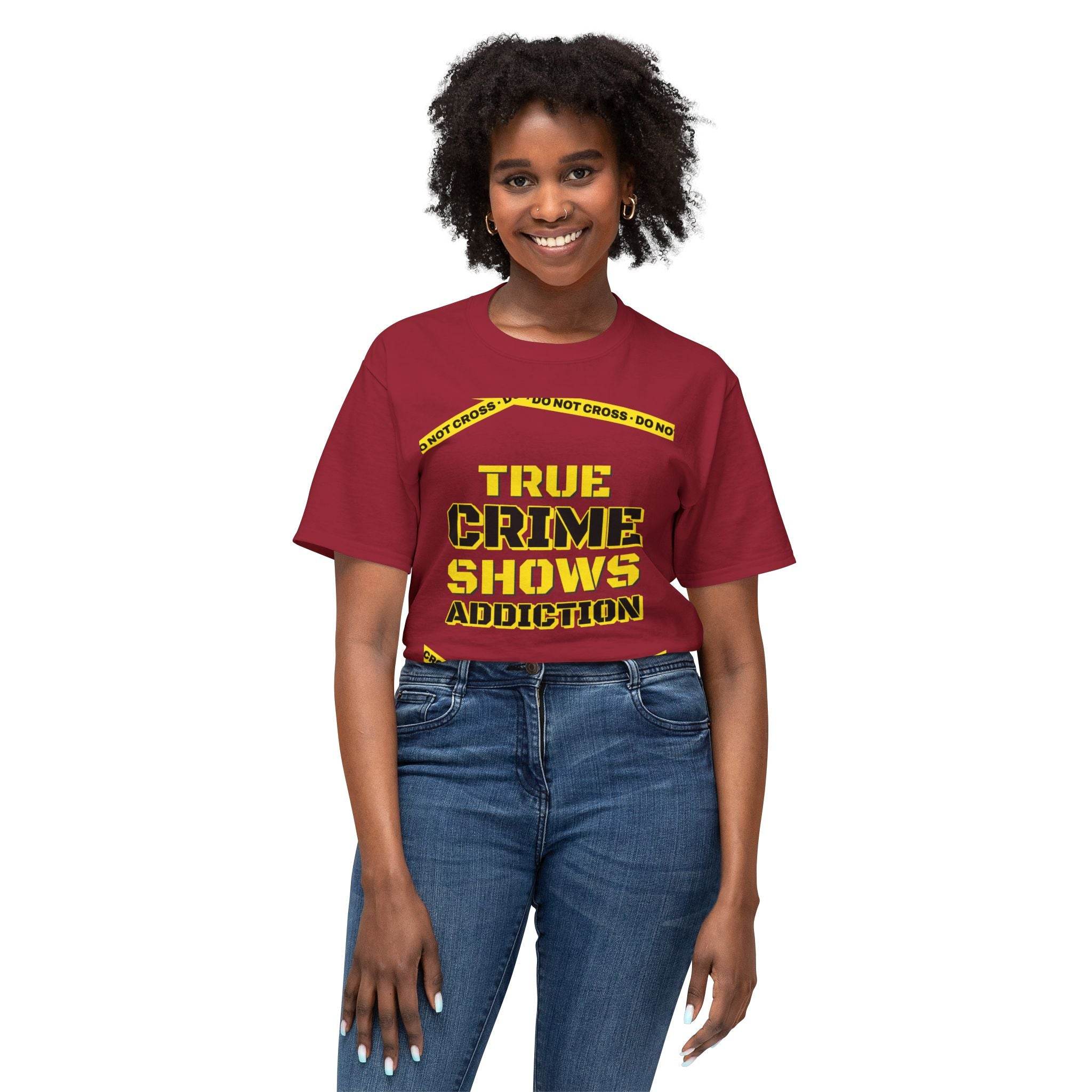 True Crime Shows Addiction Unisex HD Cotton™ T-Shirt - Esmeralda Ecostore