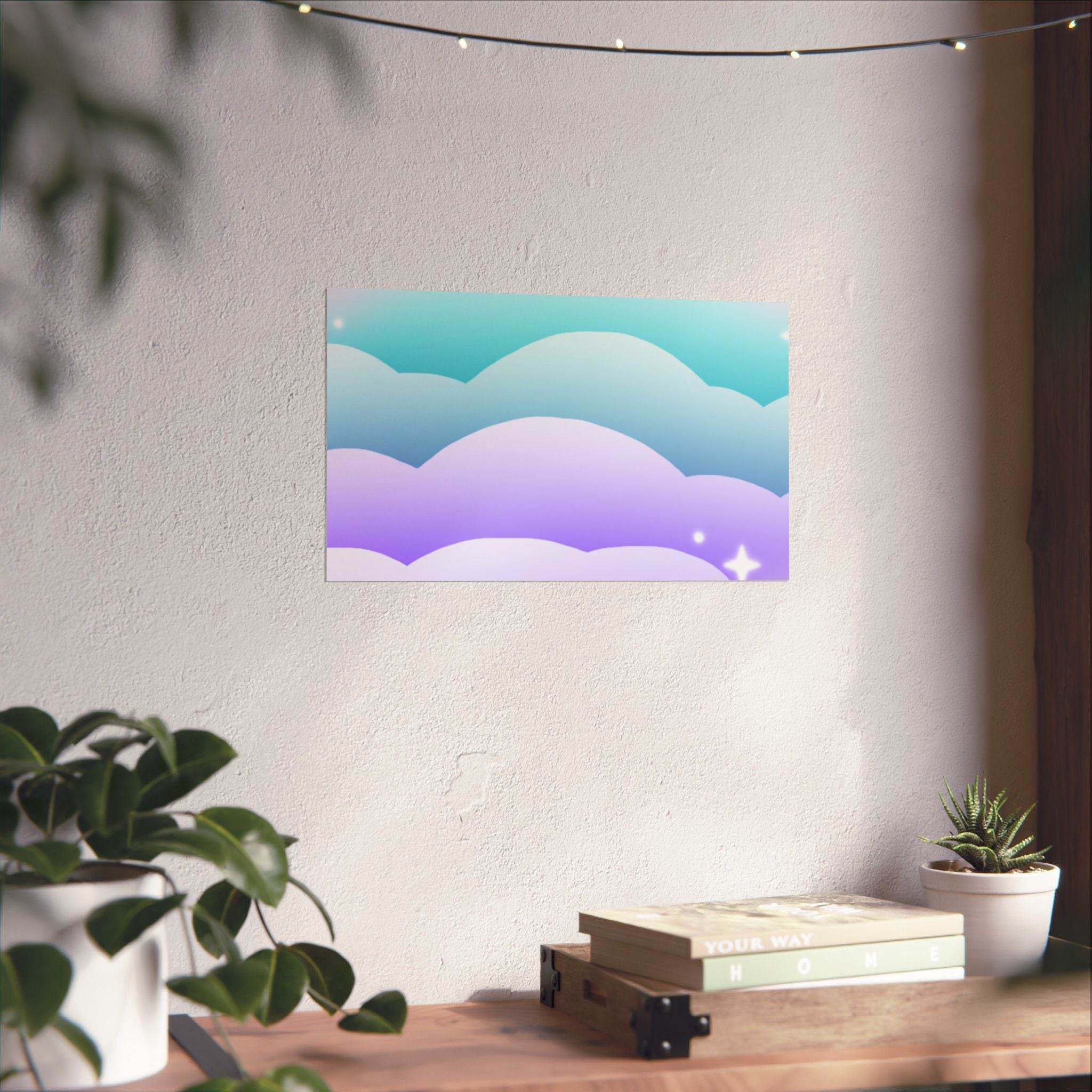 Cloudscape Matte Horizontal Posters - Esmeralda Ecostore