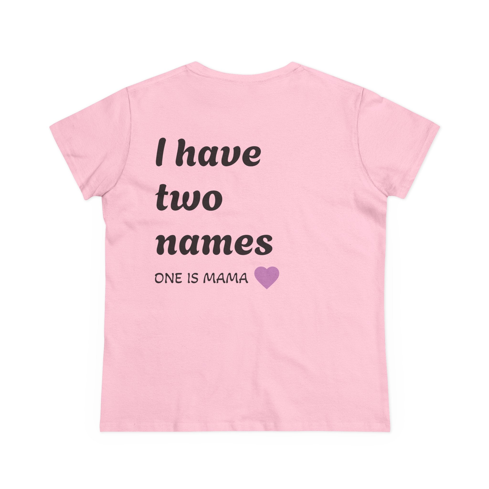 Mama's Names Eco-Friendly Women's Midweight Cotton Tee