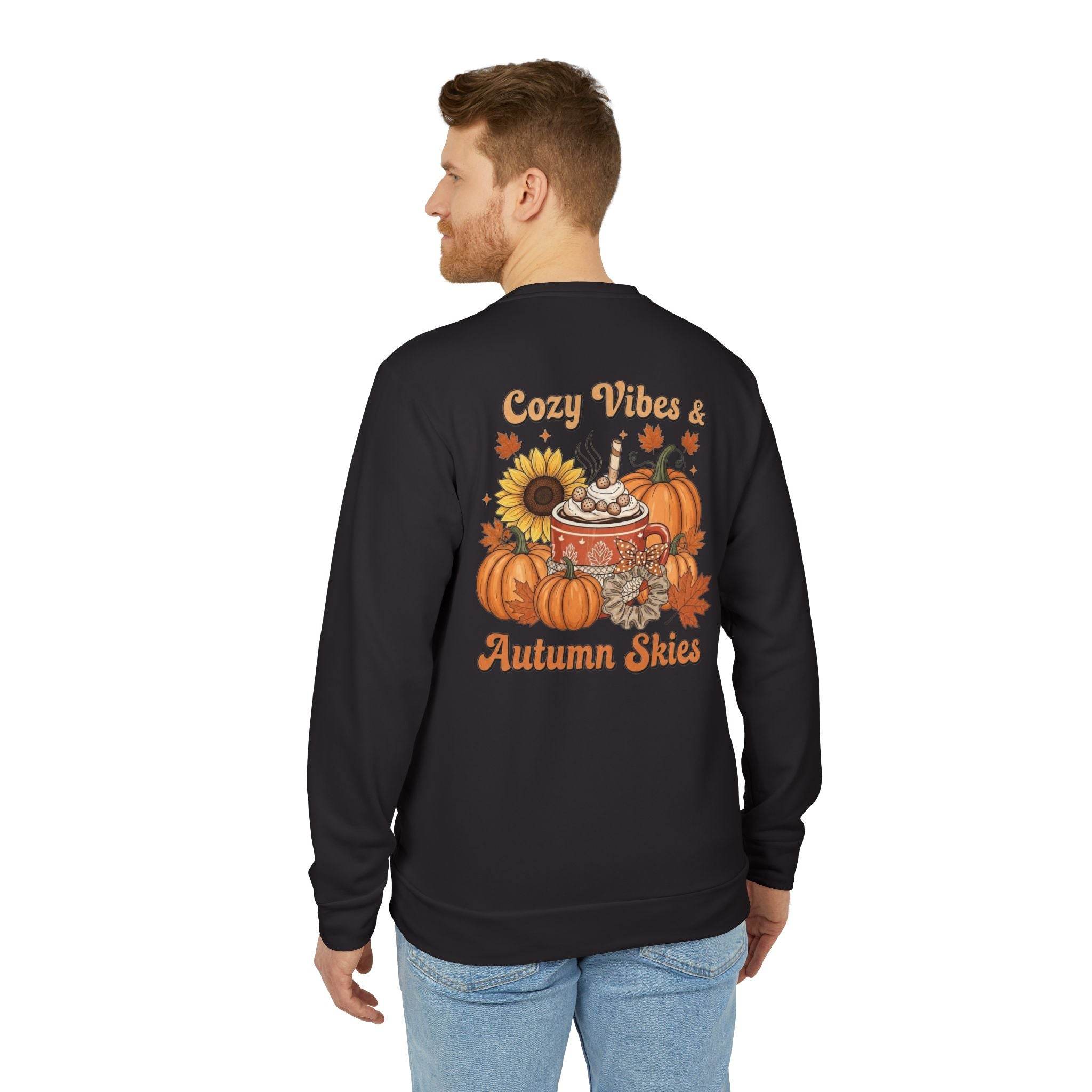 Cozy Autumn Adidas Unisex Fleece Crewneck Sweatshirt