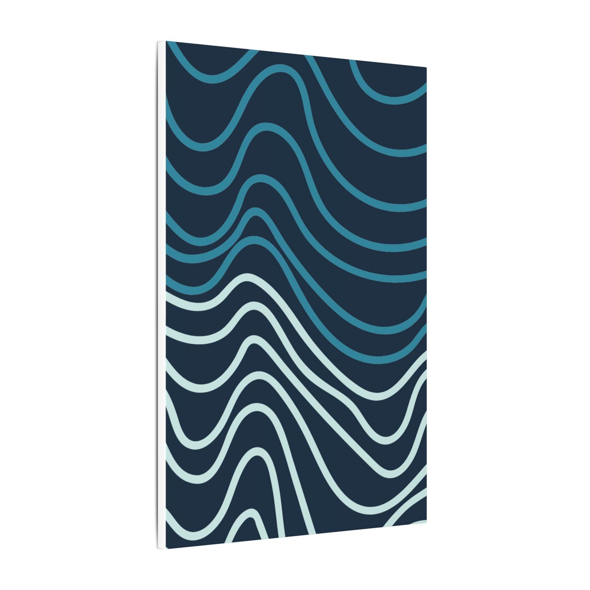 Wiggle Waves Matte Canvas Stretched Multi-Size - Esmeralda Ecostore