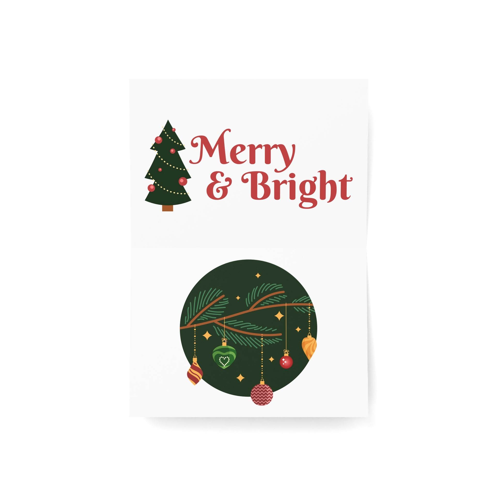 Merry&Bright Greeting Cards-1, 10, 30, 50pcs - Esmeralda Ecostore