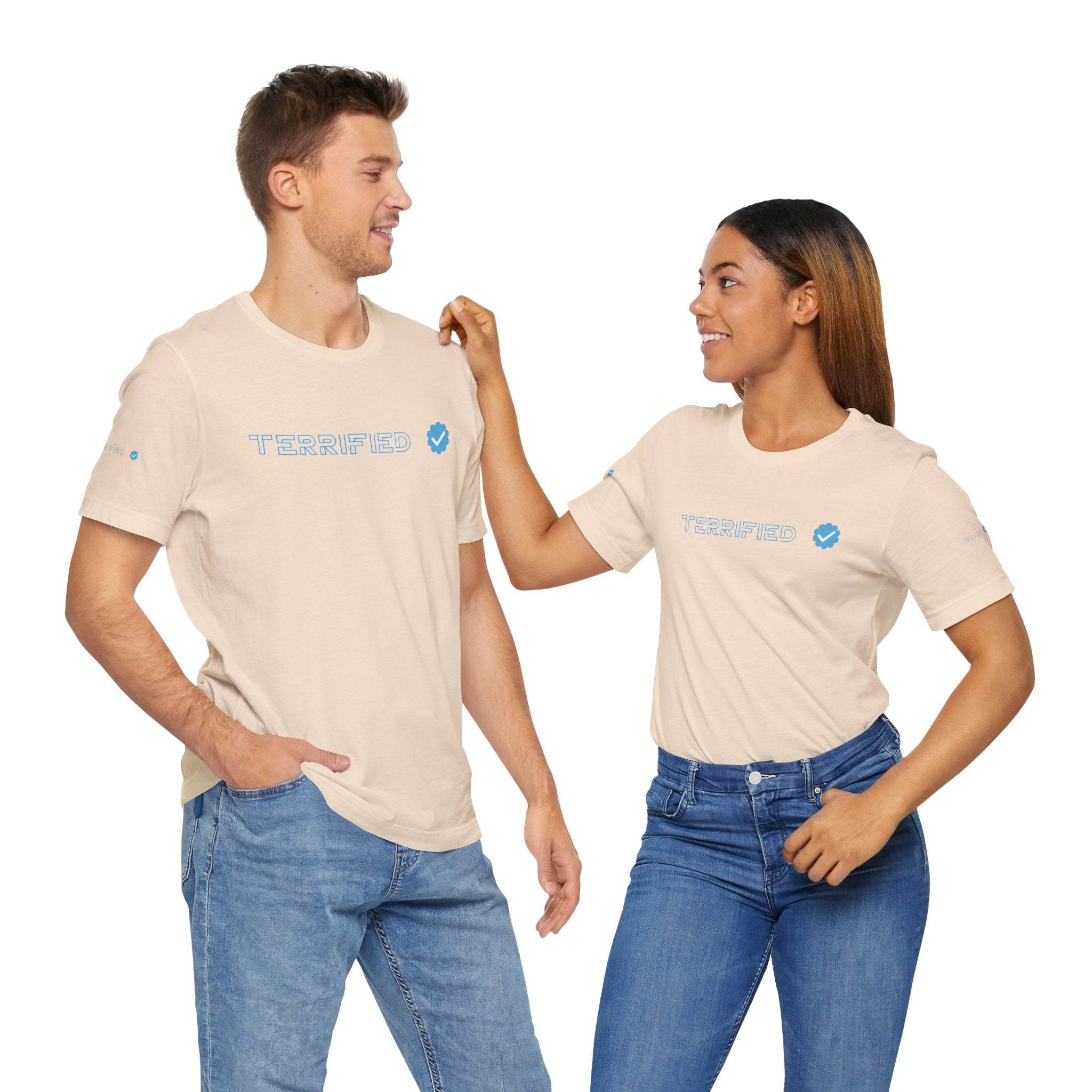 Terrified Unisex Jersey Short Sleeve Tee - Esmeralda Ecostore