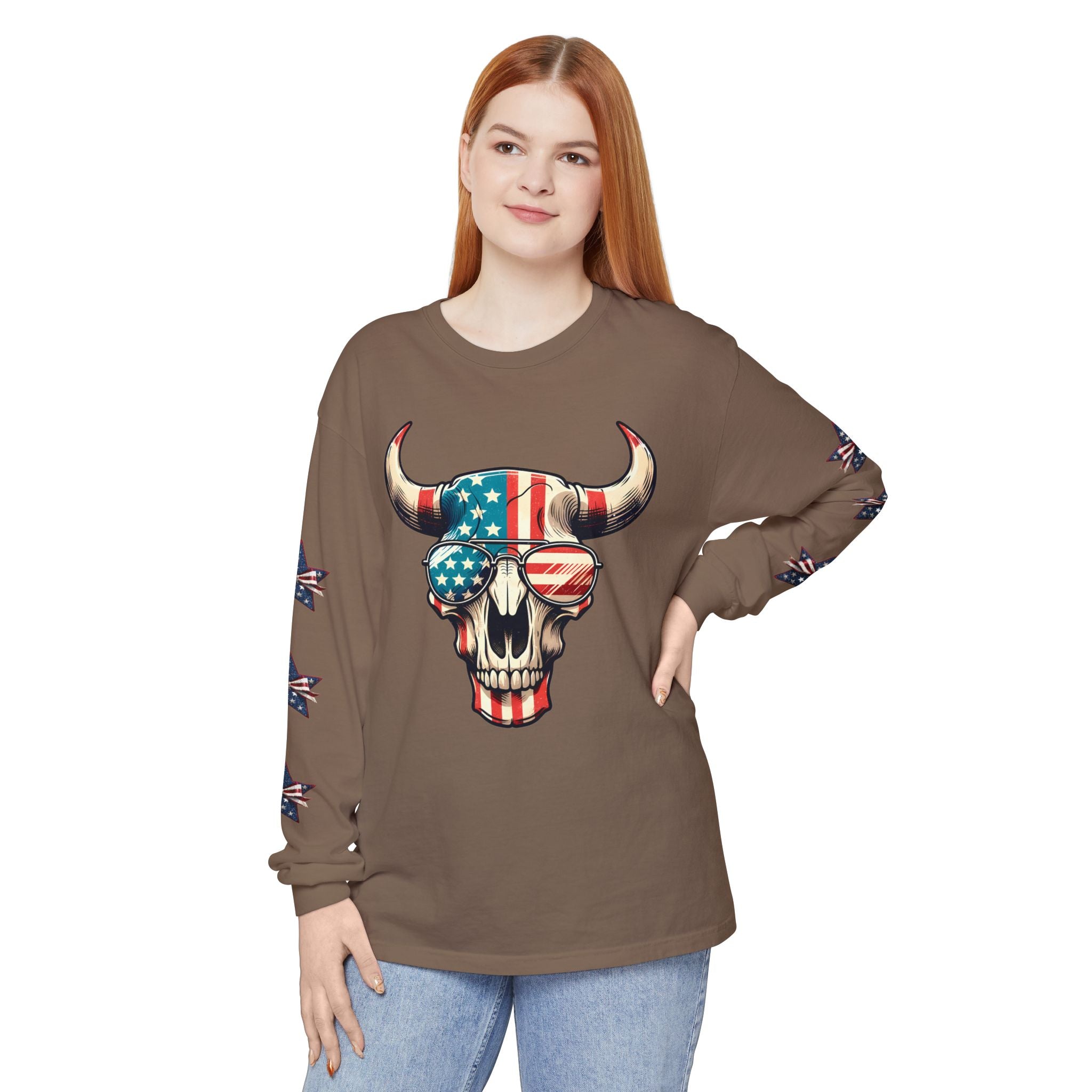 Liberty Horns Unisex Garment-Dyed Long Sleeve T-Shirt