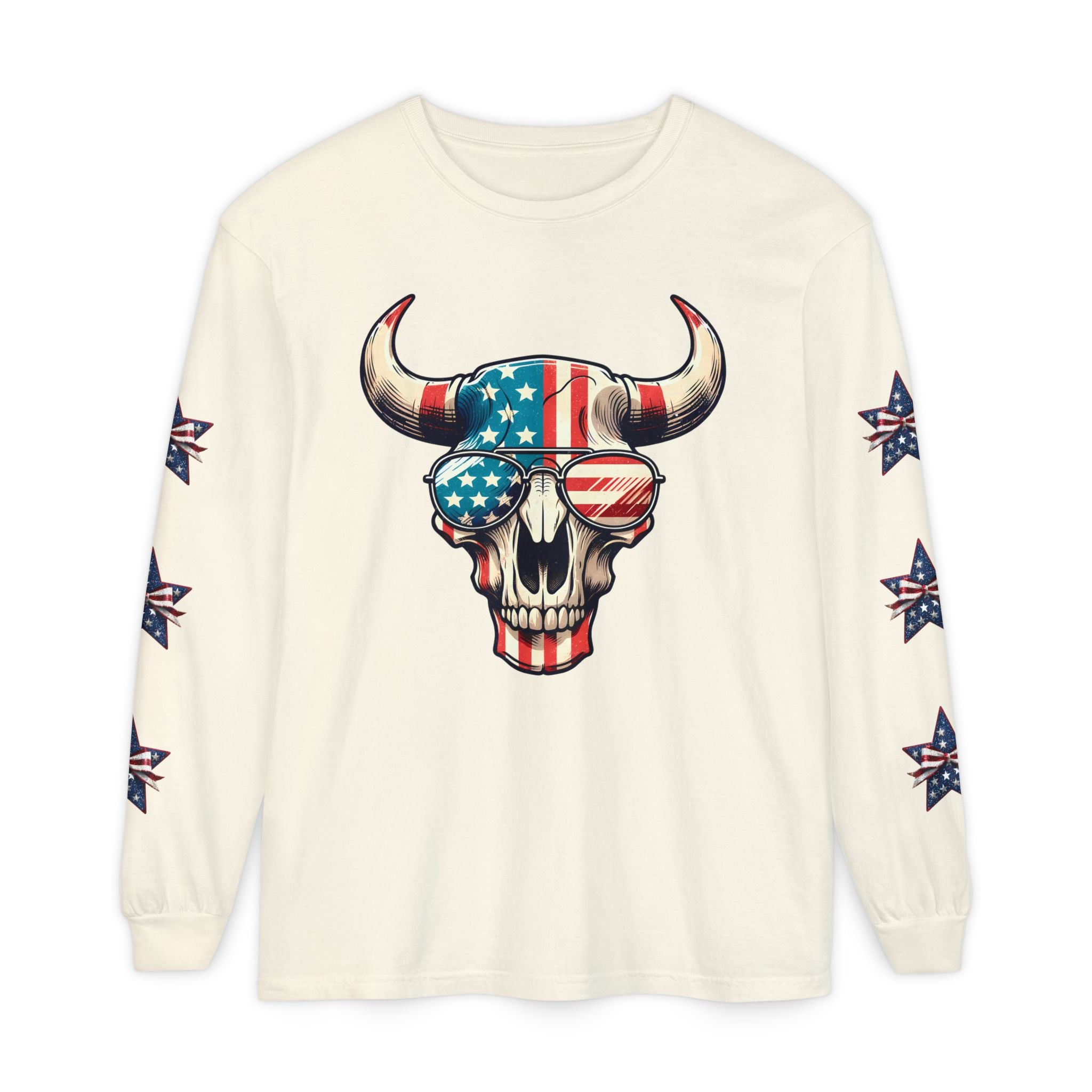 Liberty Horns Unisex Garment-Dyed Long Sleeve T-Shirt