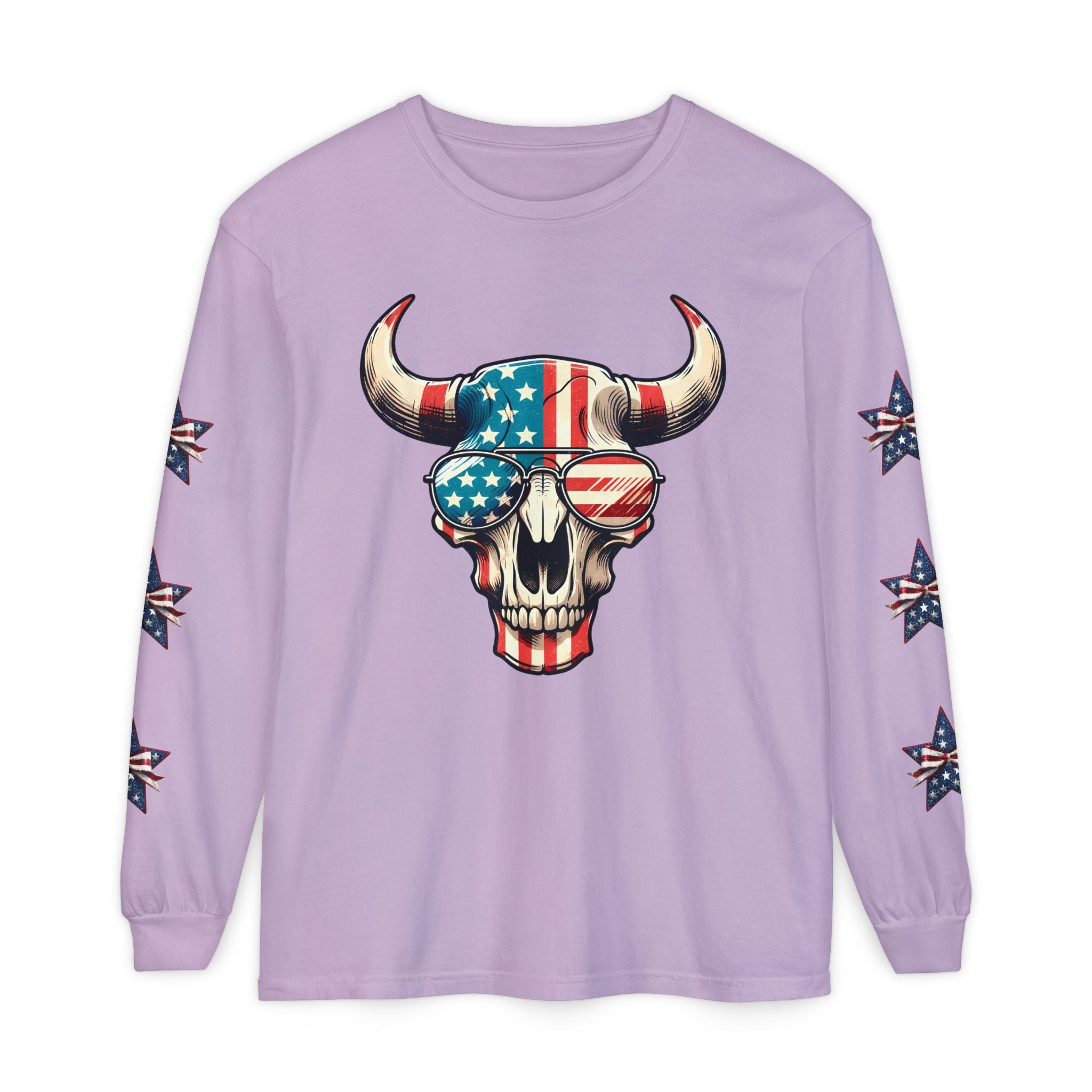 Liberty Horns Unisex Garment-Dyed Long Sleeve T-Shirt