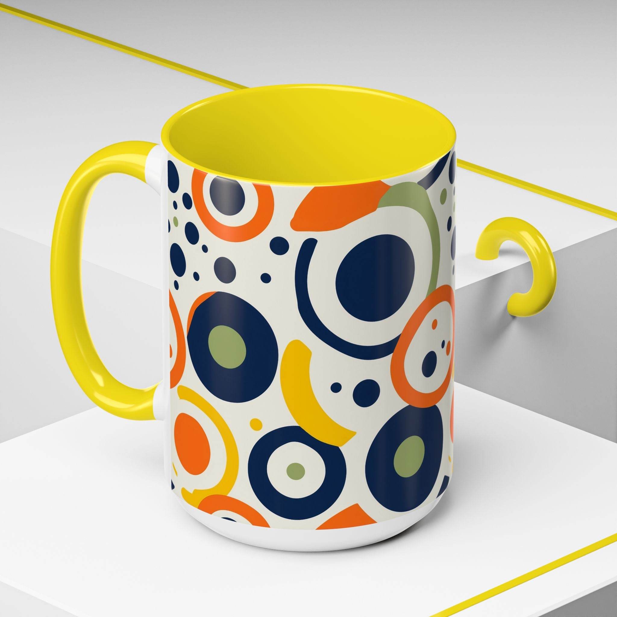 Pop Art Accent Coffee Mug (11oz-15oz) - Esmeralda Ecostore