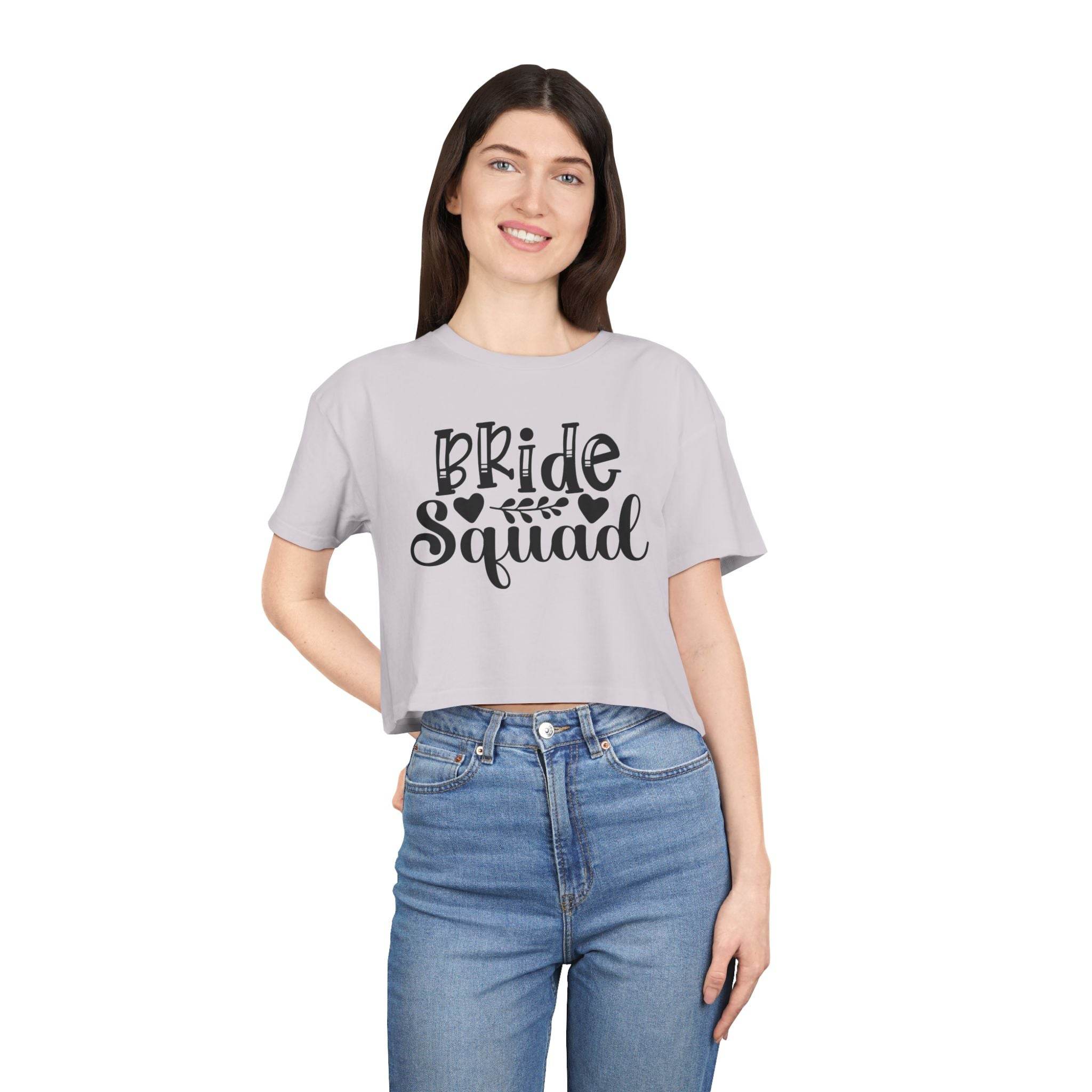 Bride Squad Women's Crop Tee