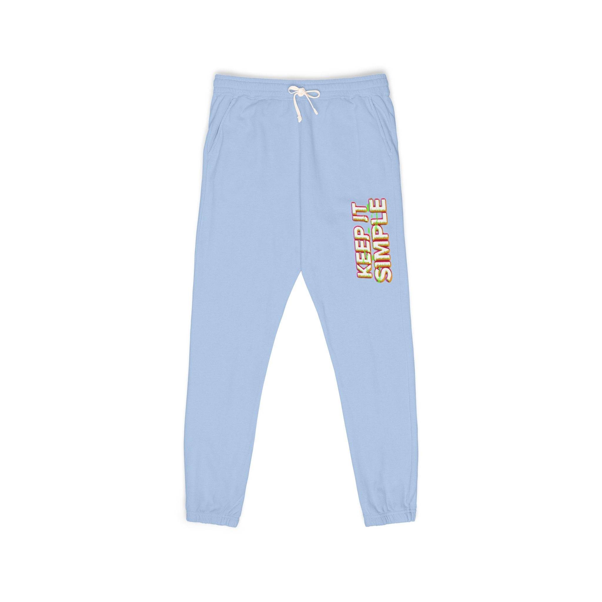 Keep It Simple Eco-Friendly Unisex Garment-Dyed Fleece Sweatpants
