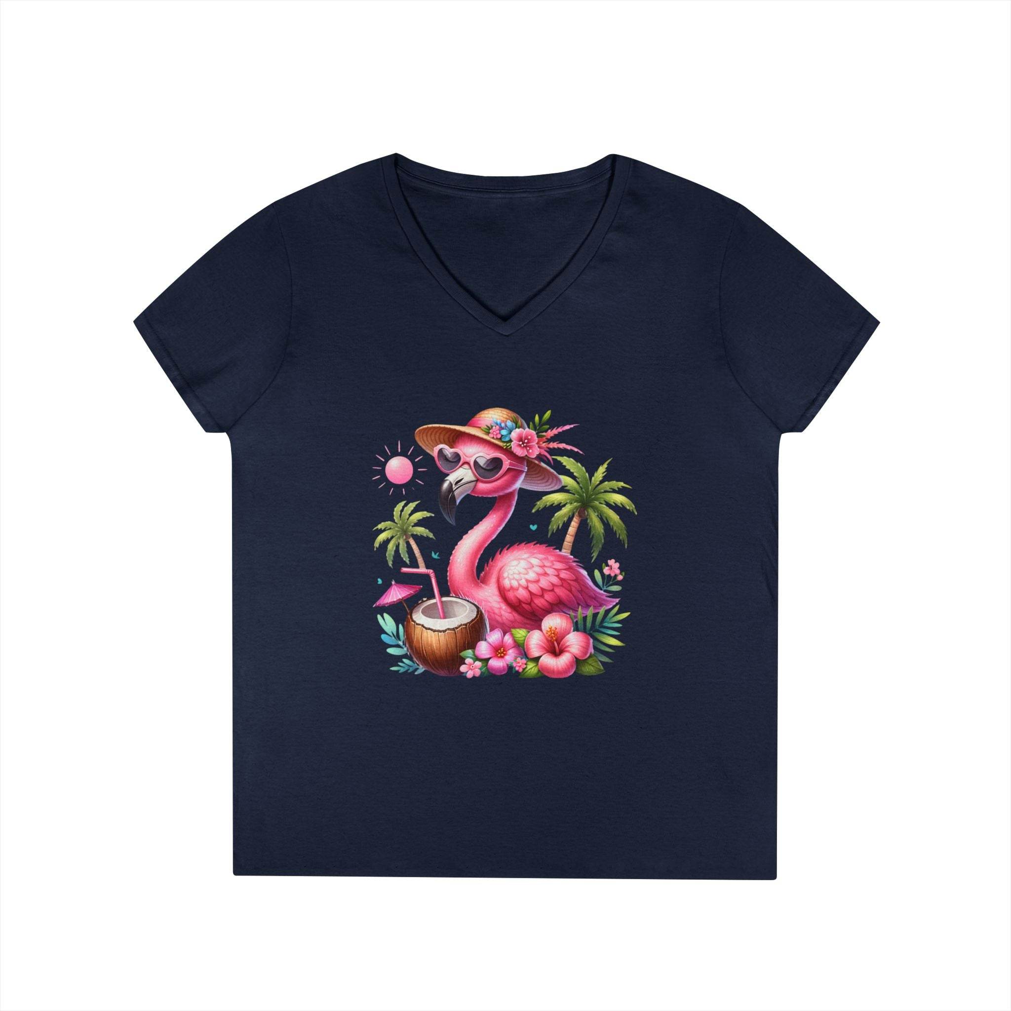 Tropical Chill Ladies's V-Neck T-Shirt - Esmeralda Ecostore