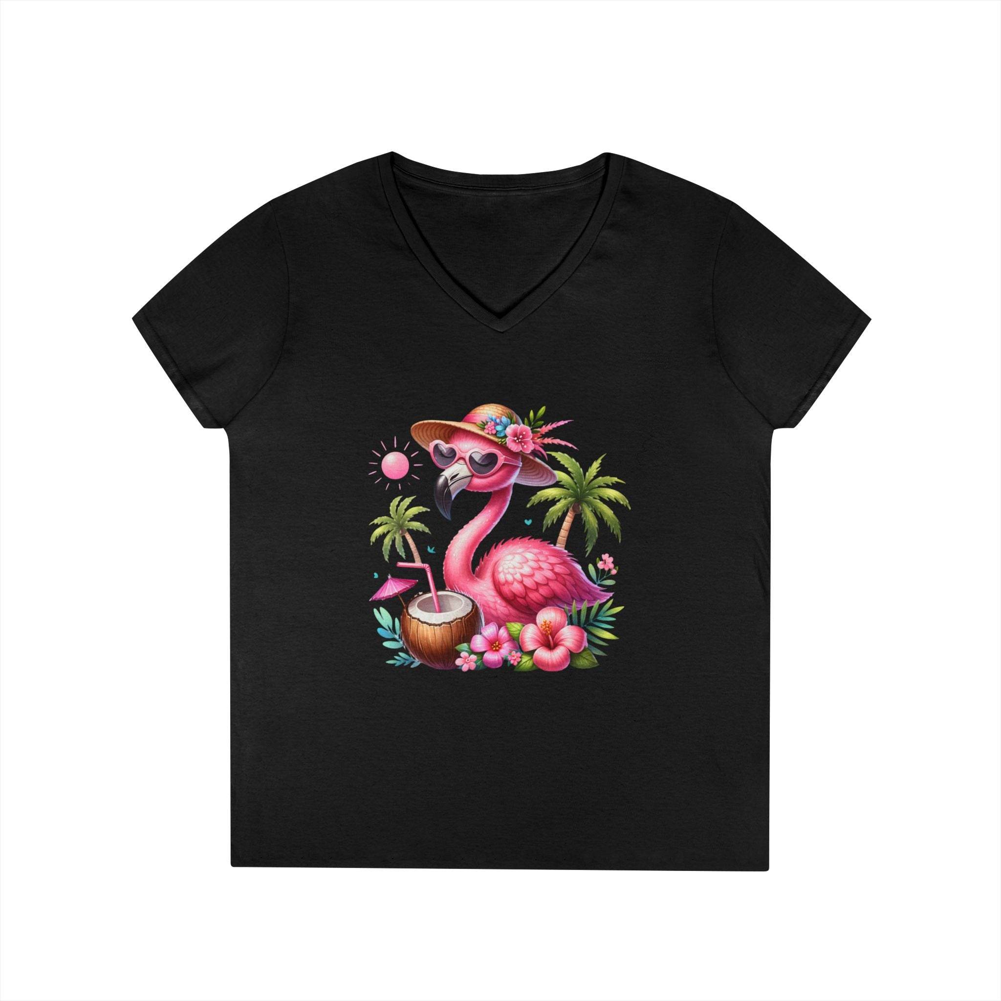 Tropical Chill Ladies's V-Neck T-Shirt - Esmeralda Ecostore
