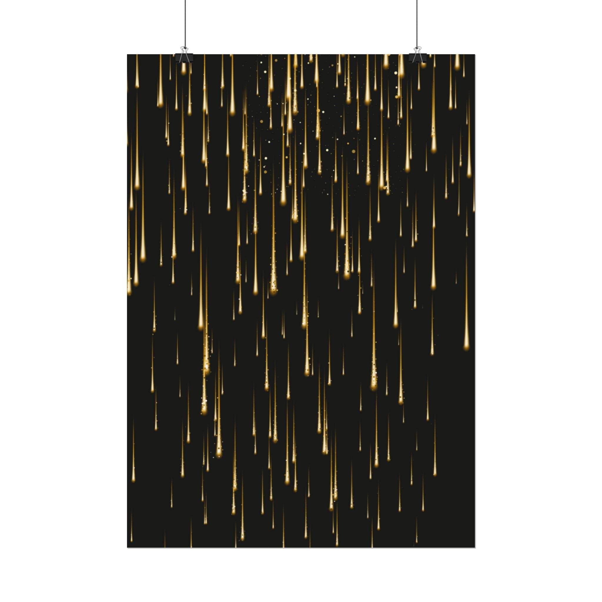 Golden Rain Rolled Posters - Posters - Esmeralda Ecostore