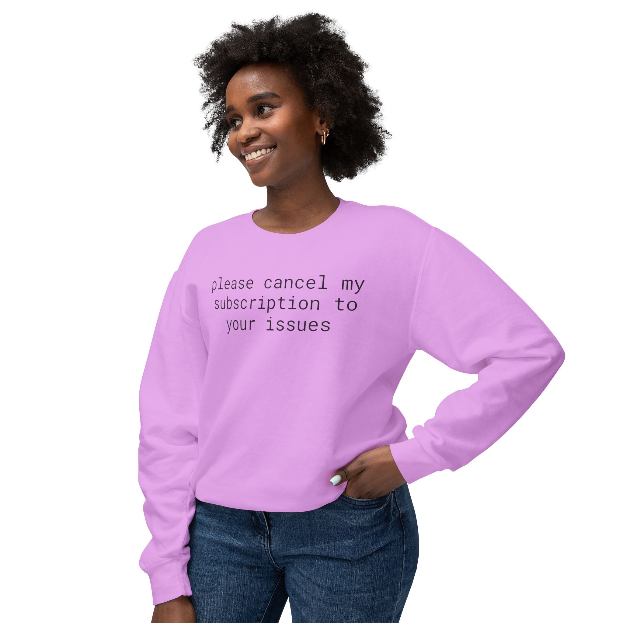 Funny Unisex Lightweight Crewneck Sweatshirt