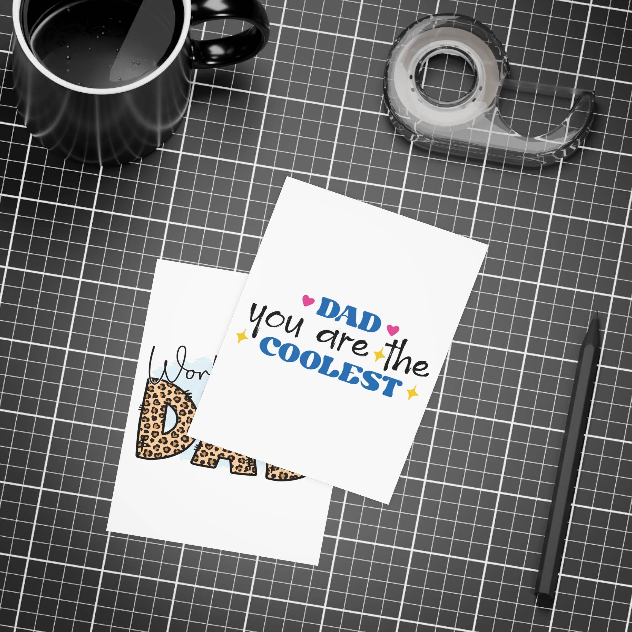 World's Best Dad Postcard Bundles-Envelopes Included - Esmeralda Ecostore