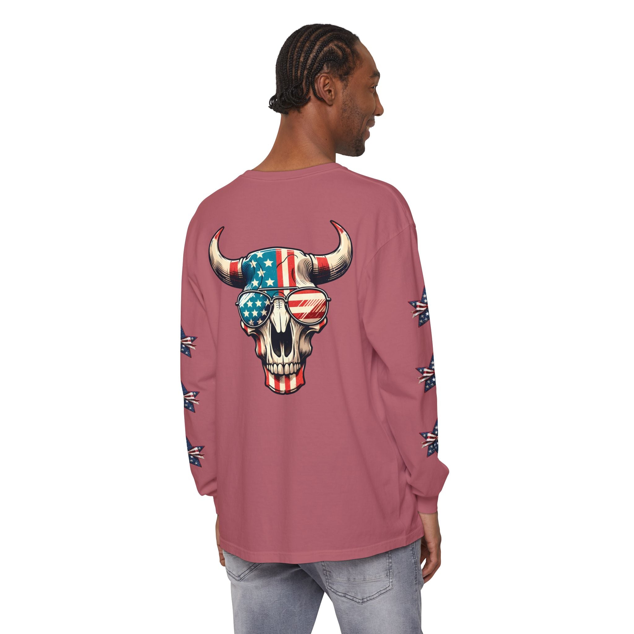 Liberty Horns Unisex Garment-Dyed Long Sleeve T-Shirt