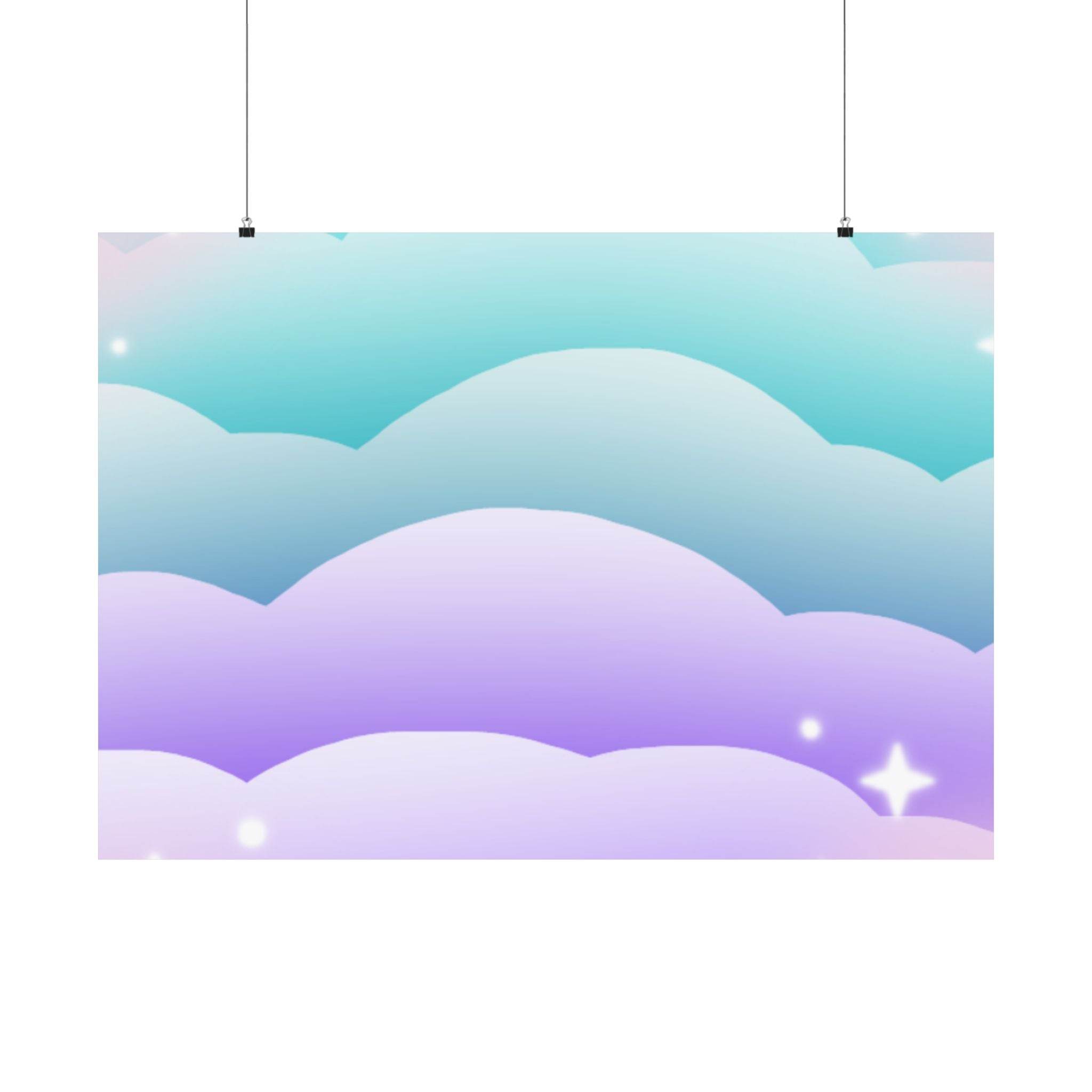 Cloudscape Matte Horizontal Posters - Esmeralda Ecostore