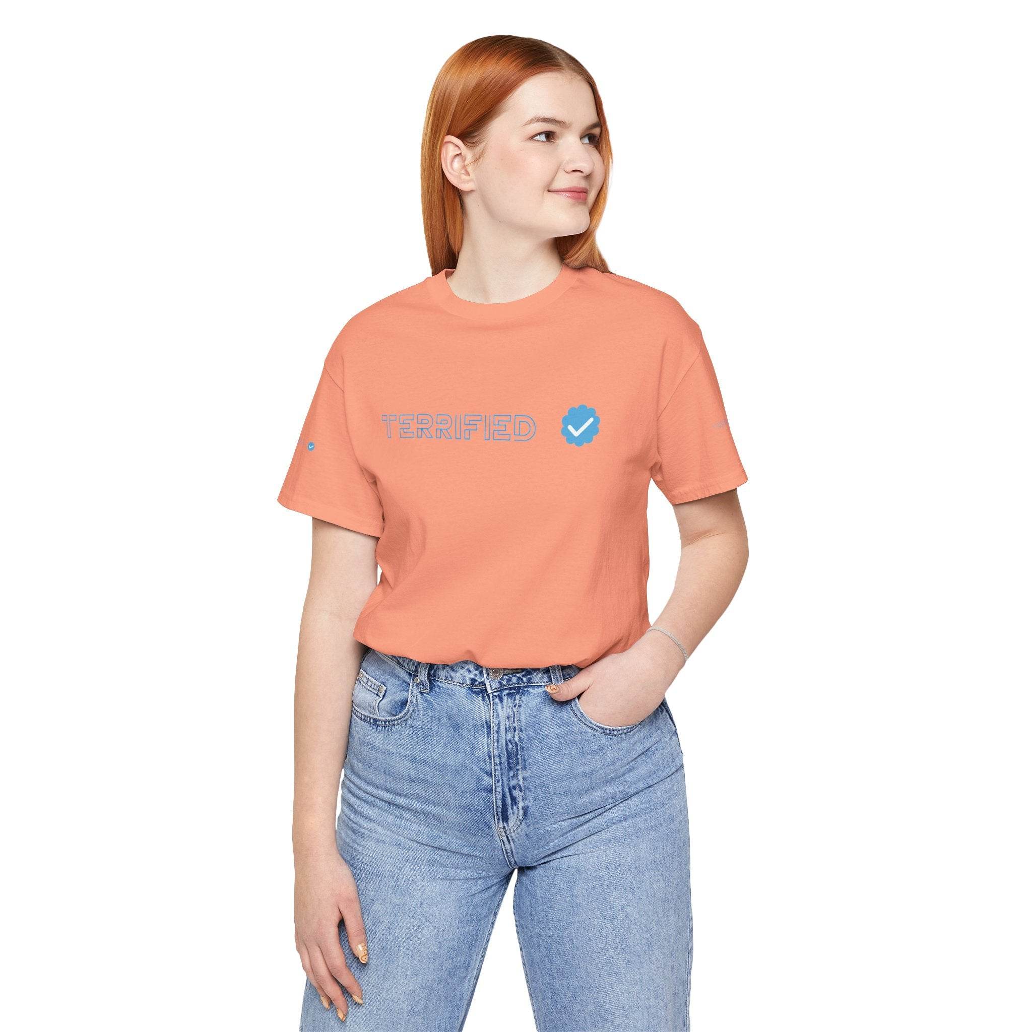 Terrified Unisex Jersey Short Sleeve Tee - Esmeralda Ecostore