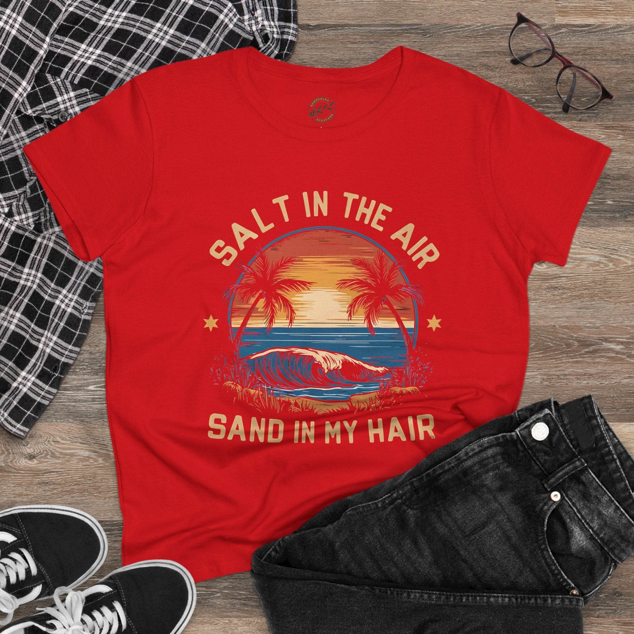 Salt & Sand Women's Midweight Cotton Tee - T-shirts - Esmeralda Ecostore