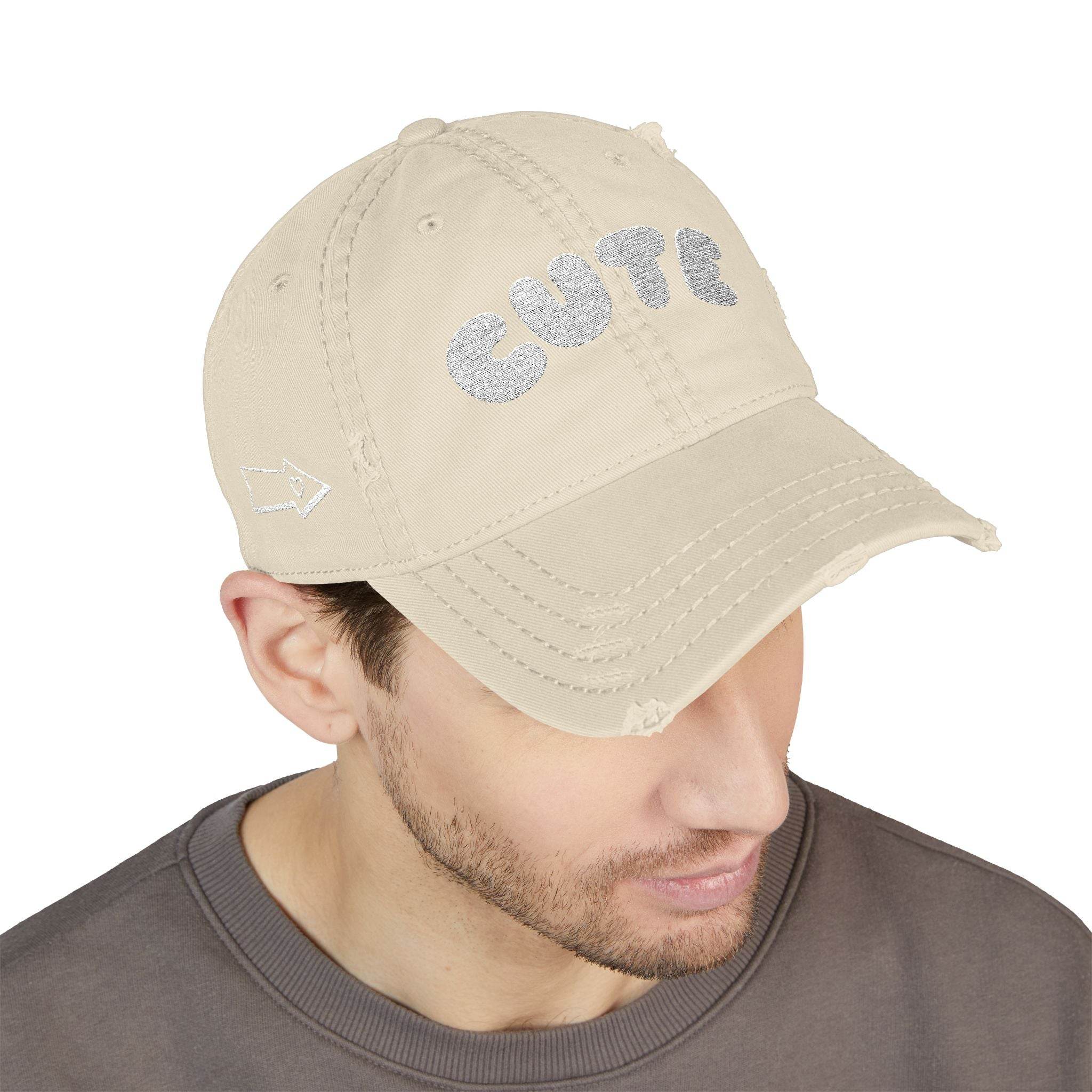 Cute Distressed Dad Hat (Embroidery) - Esmeralda Ecostore