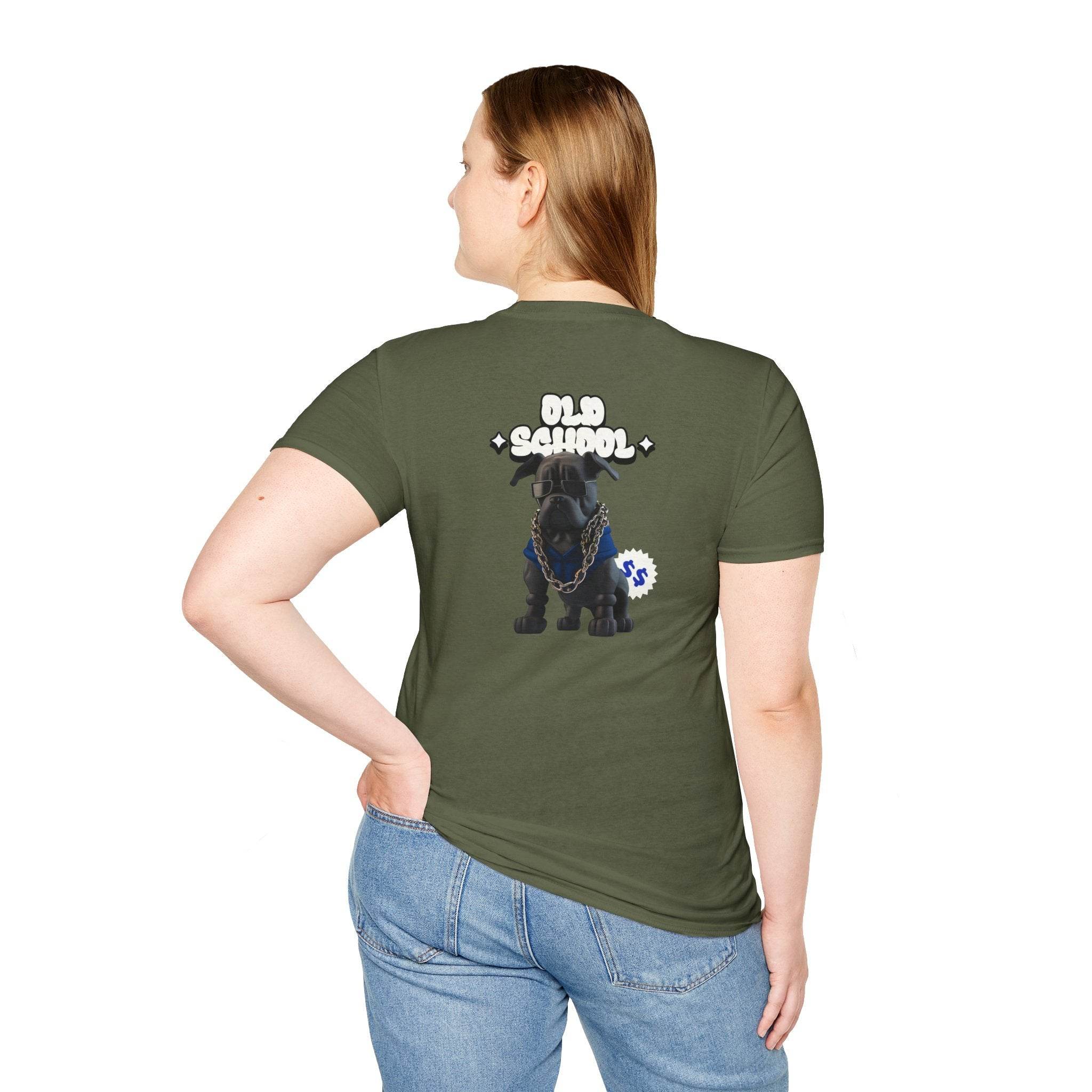 Old School Dog Unisex Softstyle T-Shirt - Esmeralda Ecostore