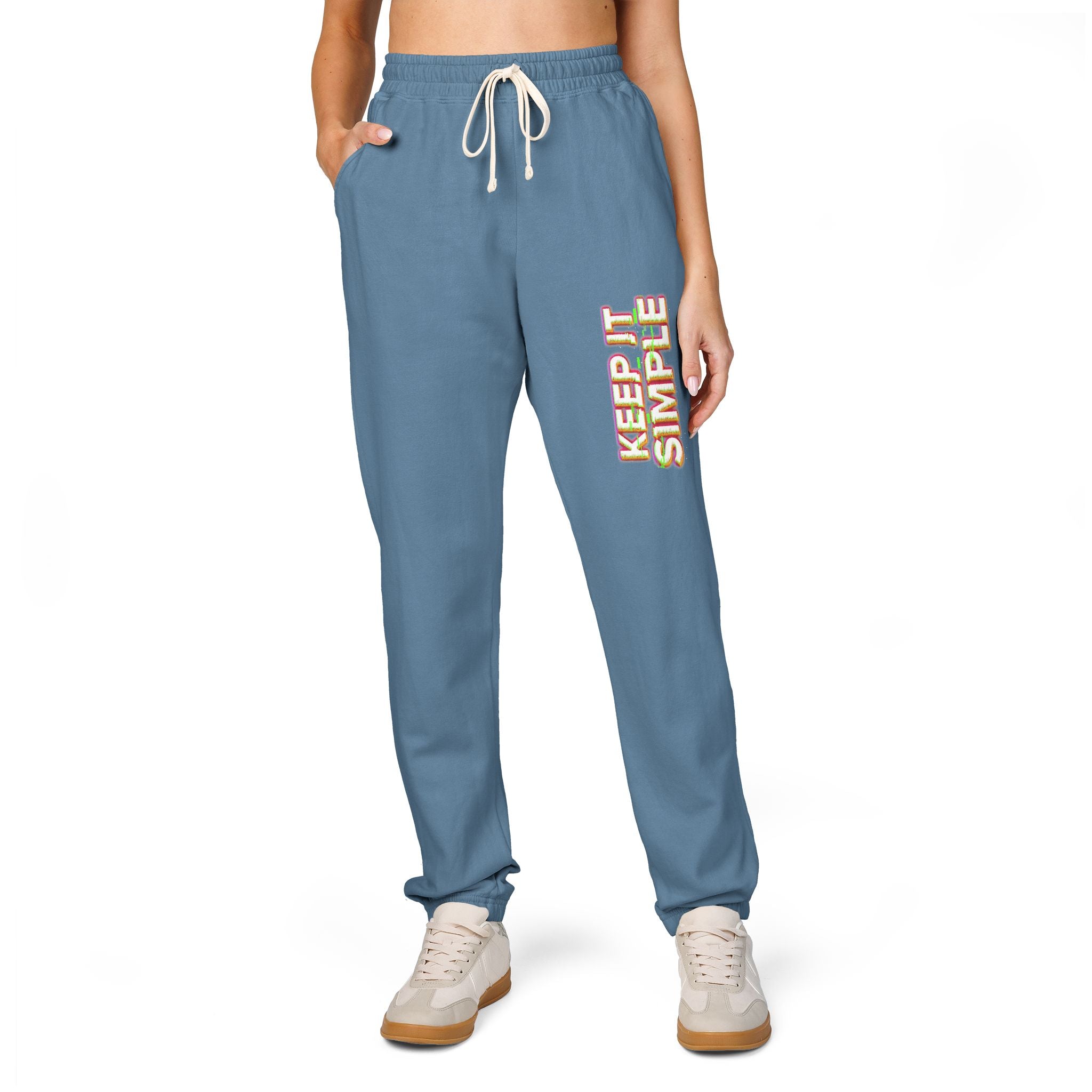 Keep It Simple Eco-Friendly Unisex Garment-Dyed Fleece Sweatpants