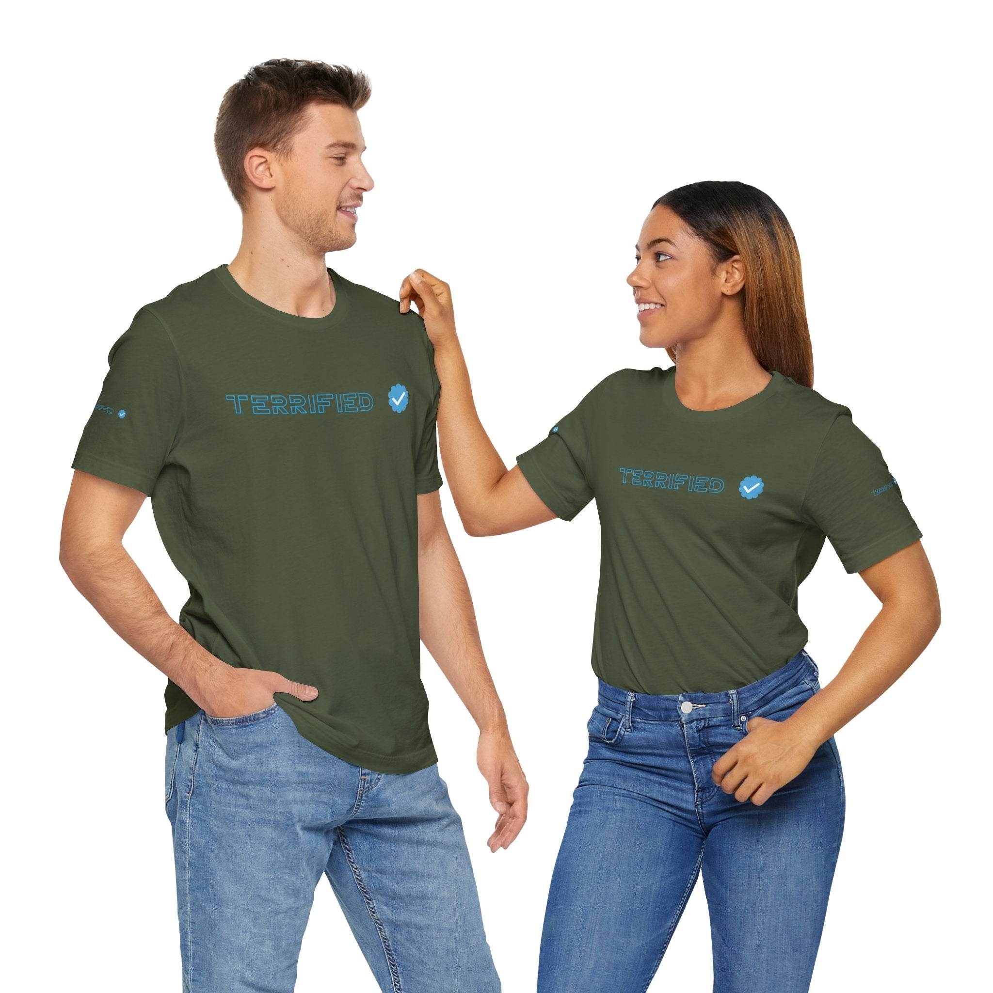 Terrified Unisex Jersey Short Sleeve Tee - Esmeralda Ecostore